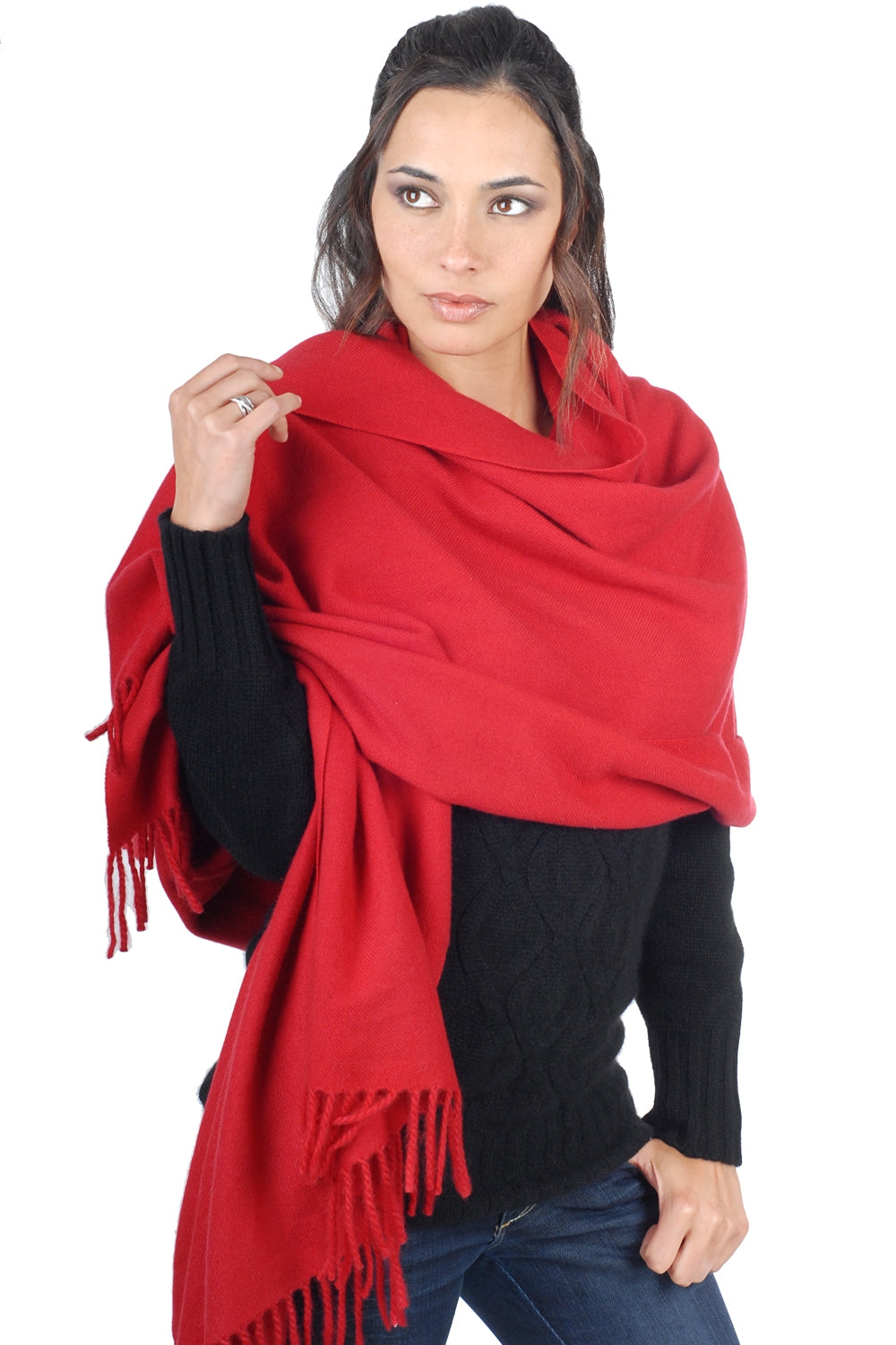 Niry women's cashmere jumper - rouge profond - Mahogany