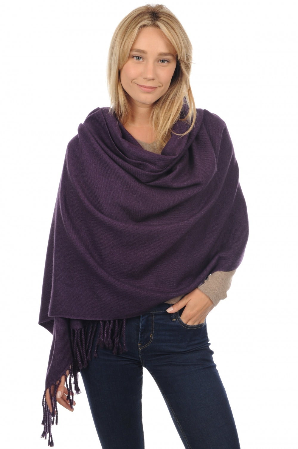 Niry women's cashmere - mulberry - Mahogany