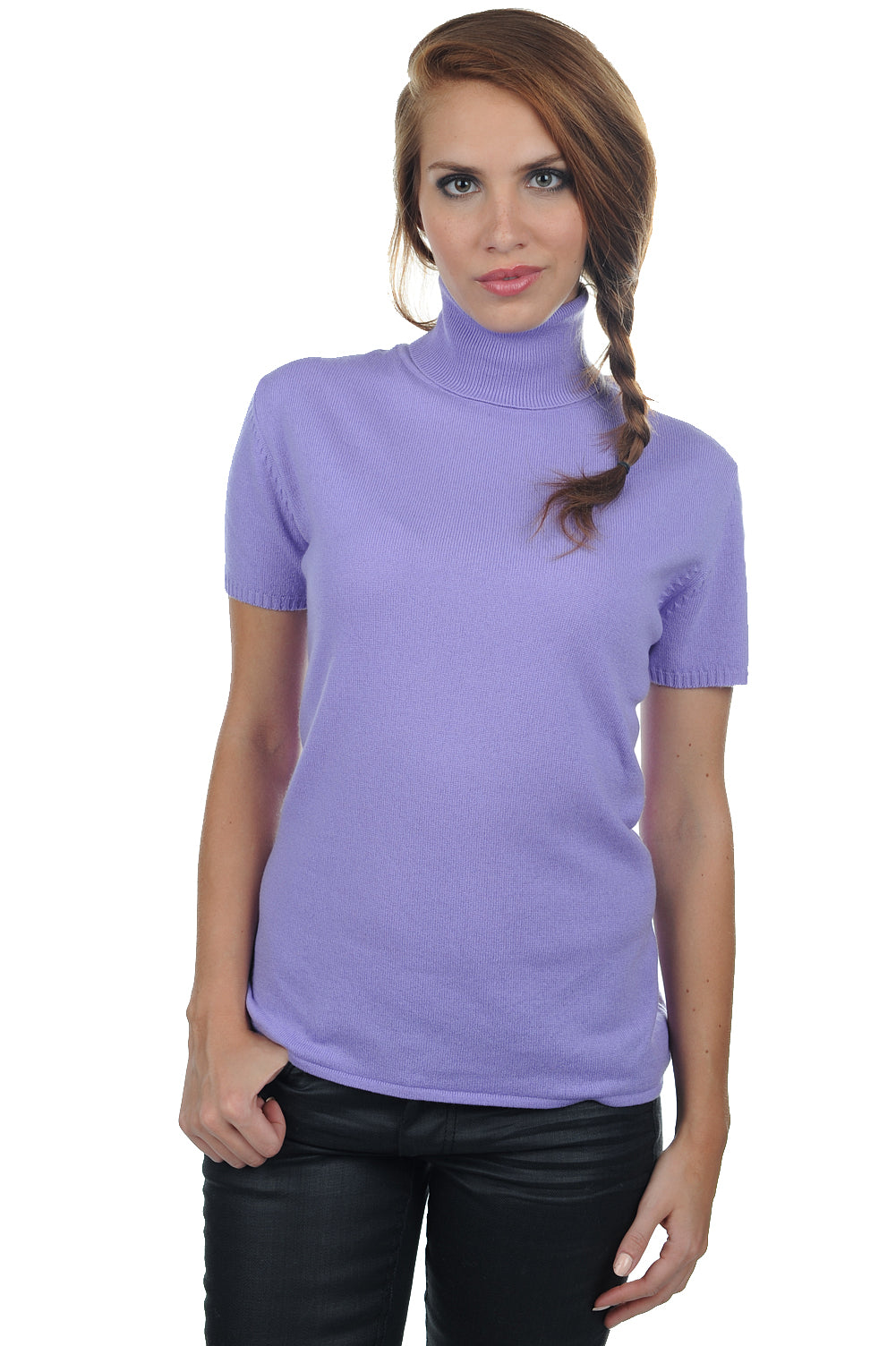 Olivia cashmere women's jumper - sunny lavender - Mahogany