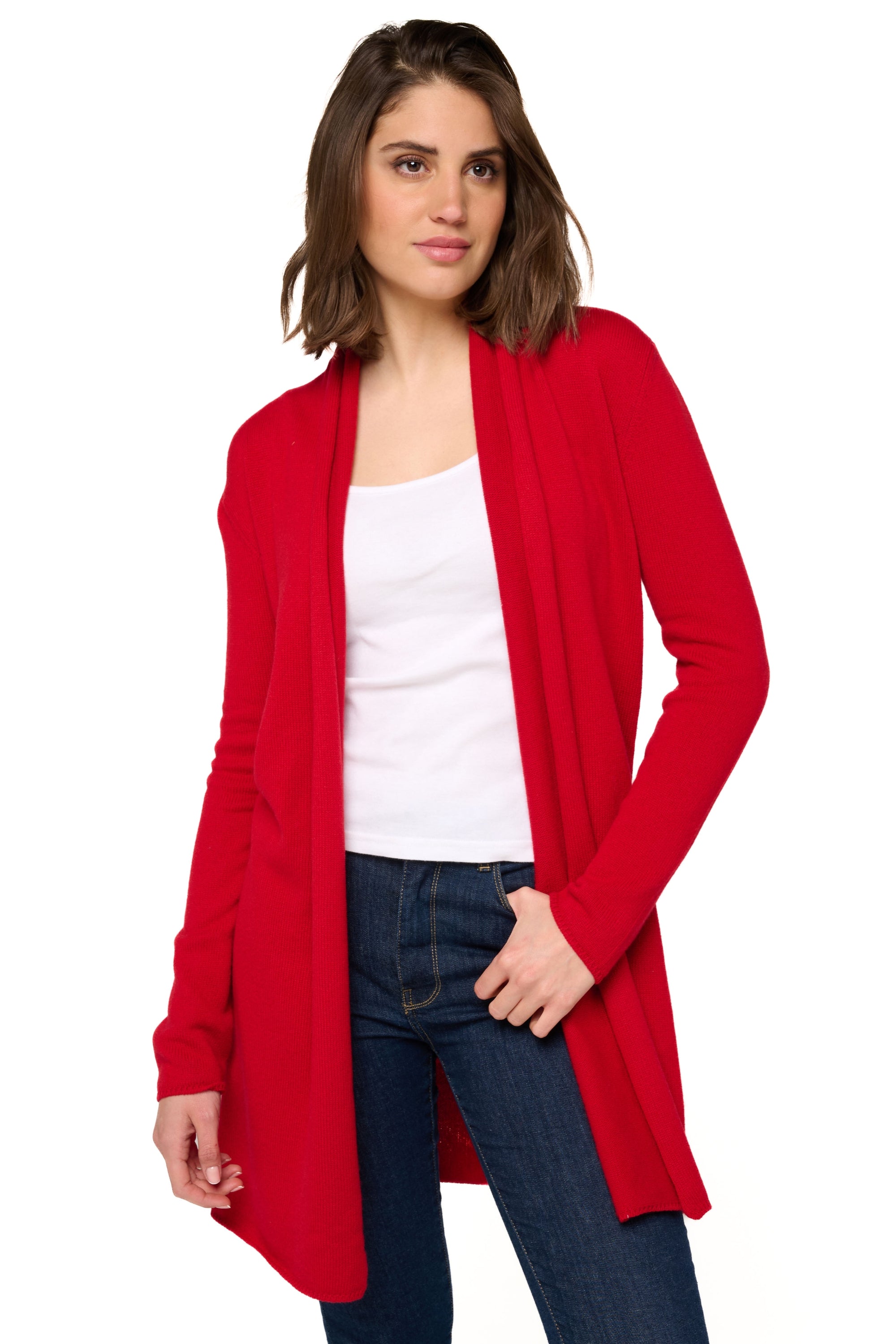 Perla women's cashmere jumper - velvet red - Mahogany