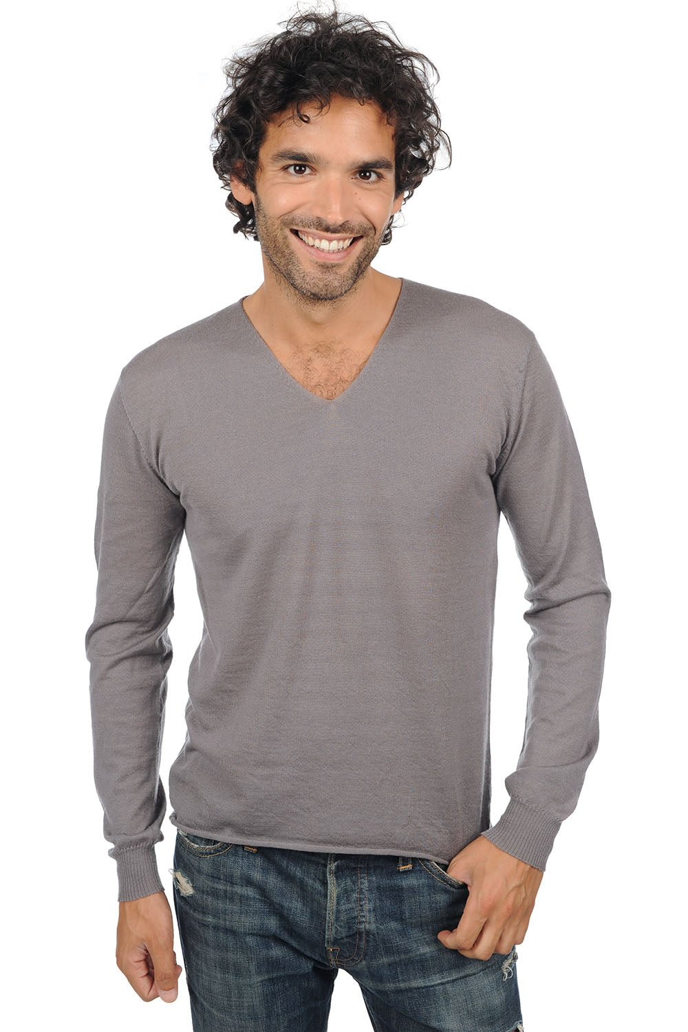 Leoduvet in cashmere down for men - medium grey - Mahogany