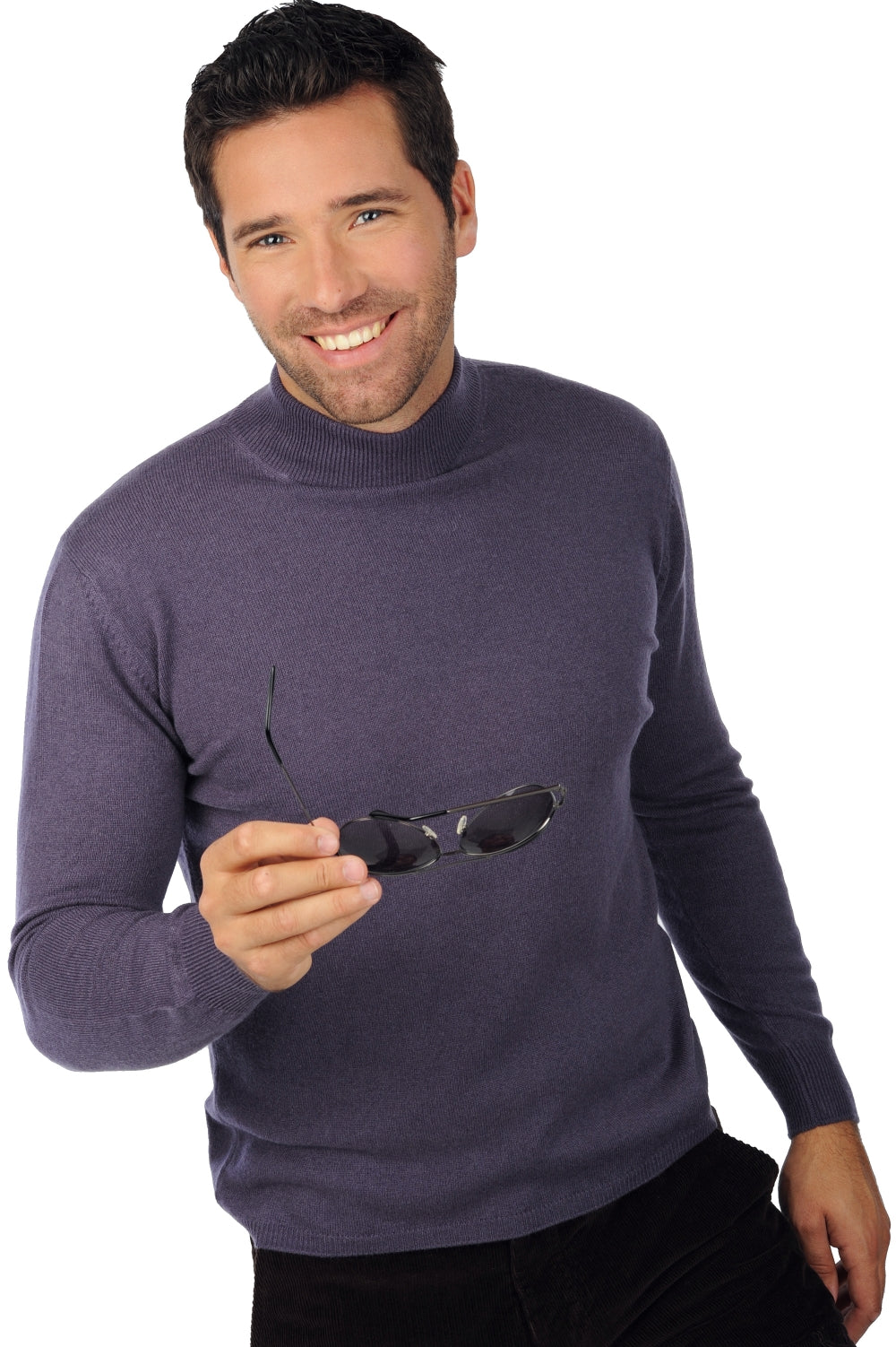 Frederic in cashmere for men - mulberry - Mahogany