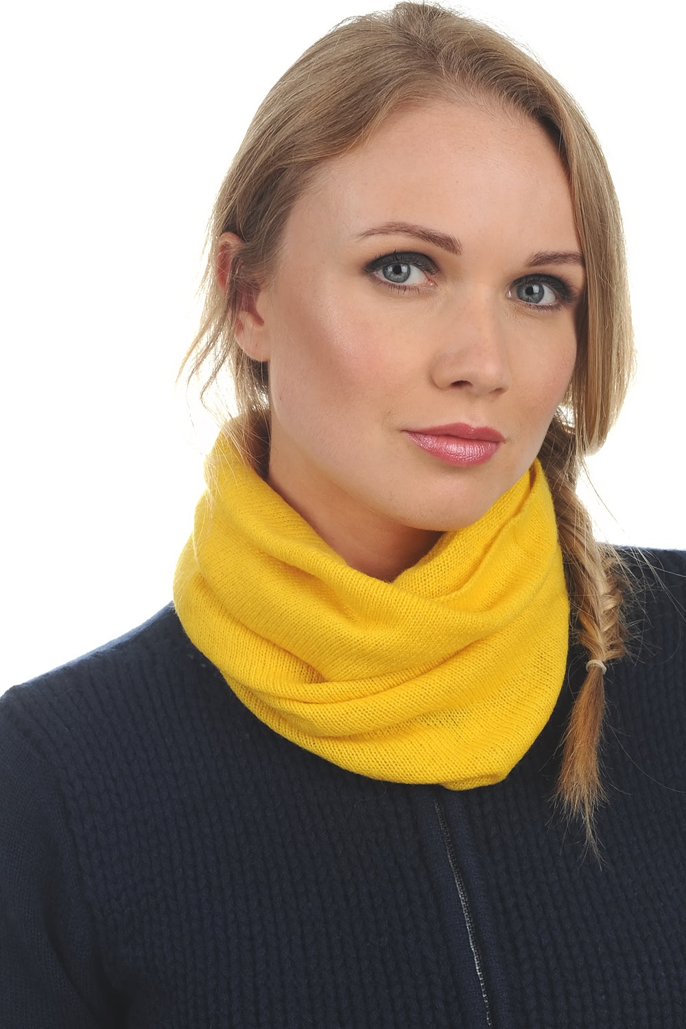 Fraise in cashmere for women - sunflower - Mahogany