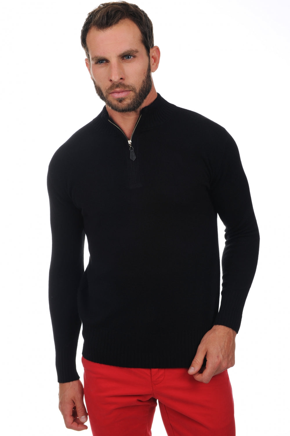 Chazam in cashmere for men - black - Mahogany
