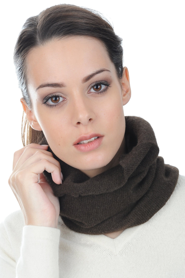 Yakfraise in yak for women - natural brown - Mahogany