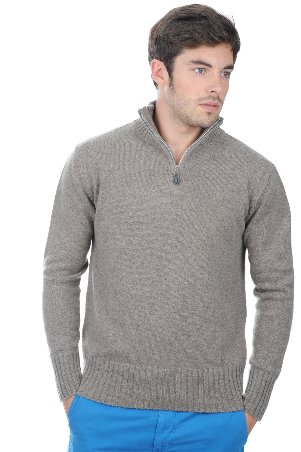 YakCharl in yak for men - natural marmot - Mahogany