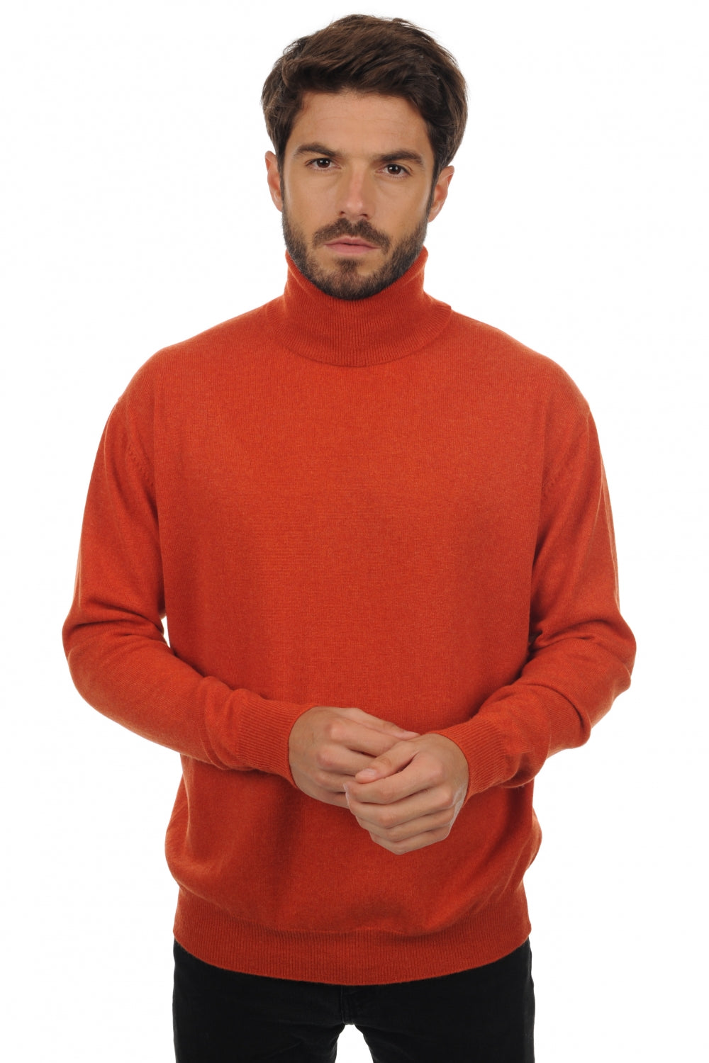 Edgar men's cashmere - paprika - Mahogany