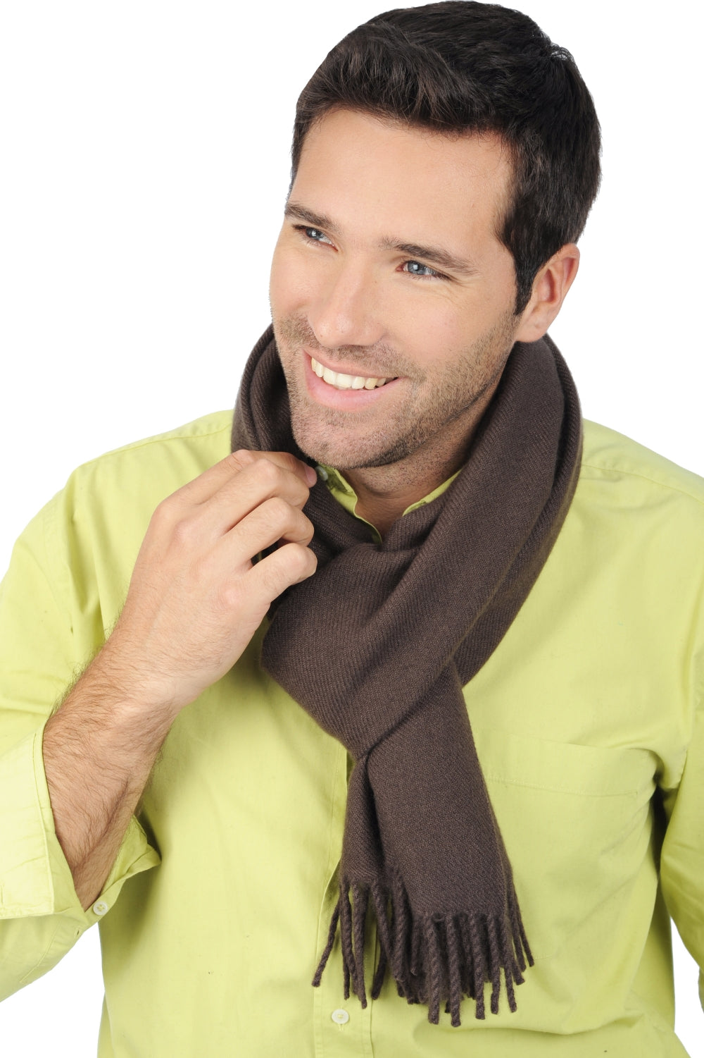 Zak200 men's cashmere jumper - brownies - Mahogany