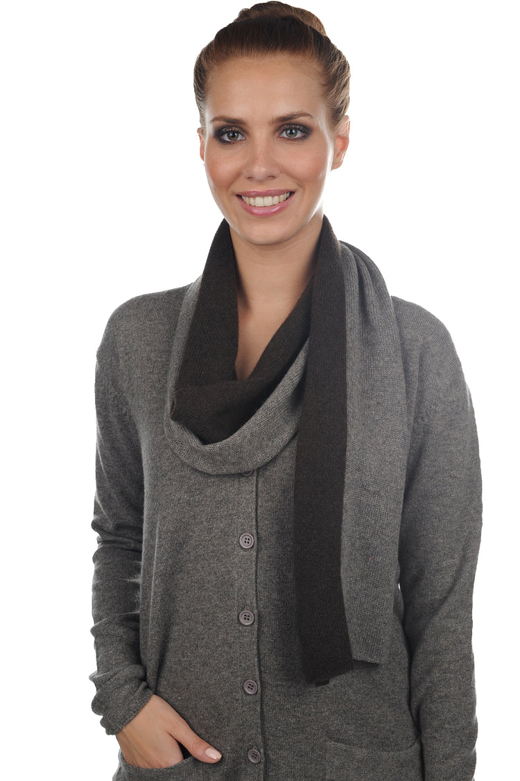 Luvo in mixed cashmere and yak - marmot chiné-natural brown - Mahogany