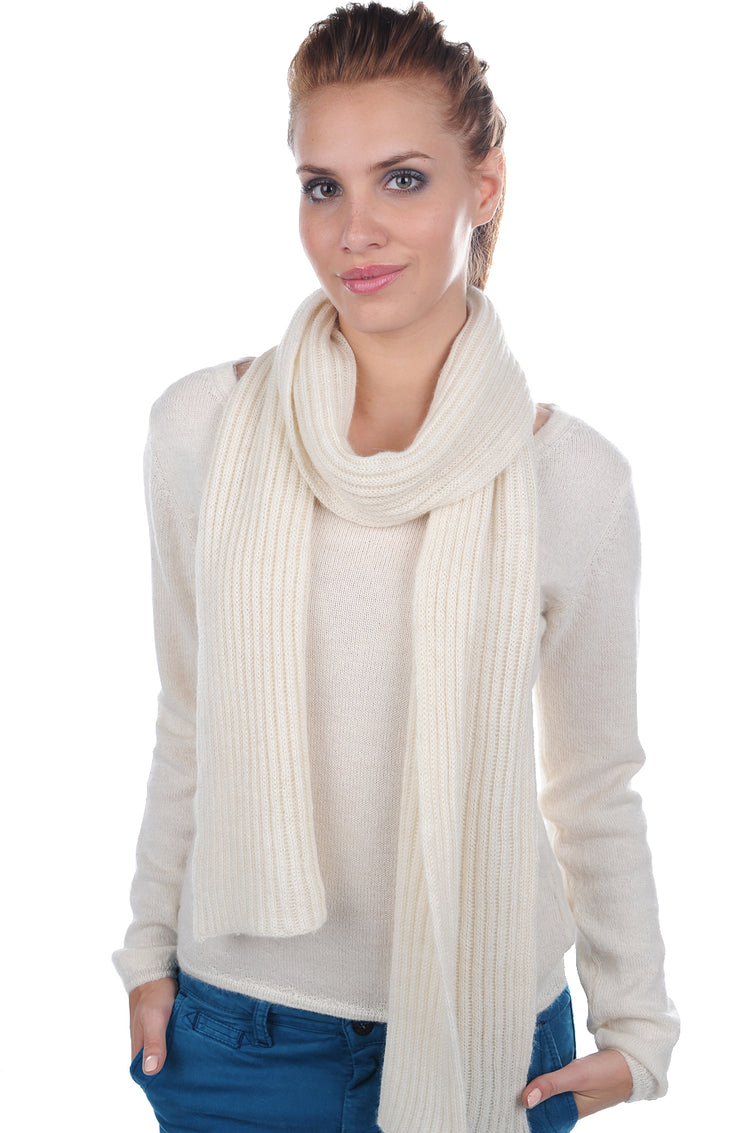 Calypso-Alpaga in baby alpaca unisex - ecru - Mahogany