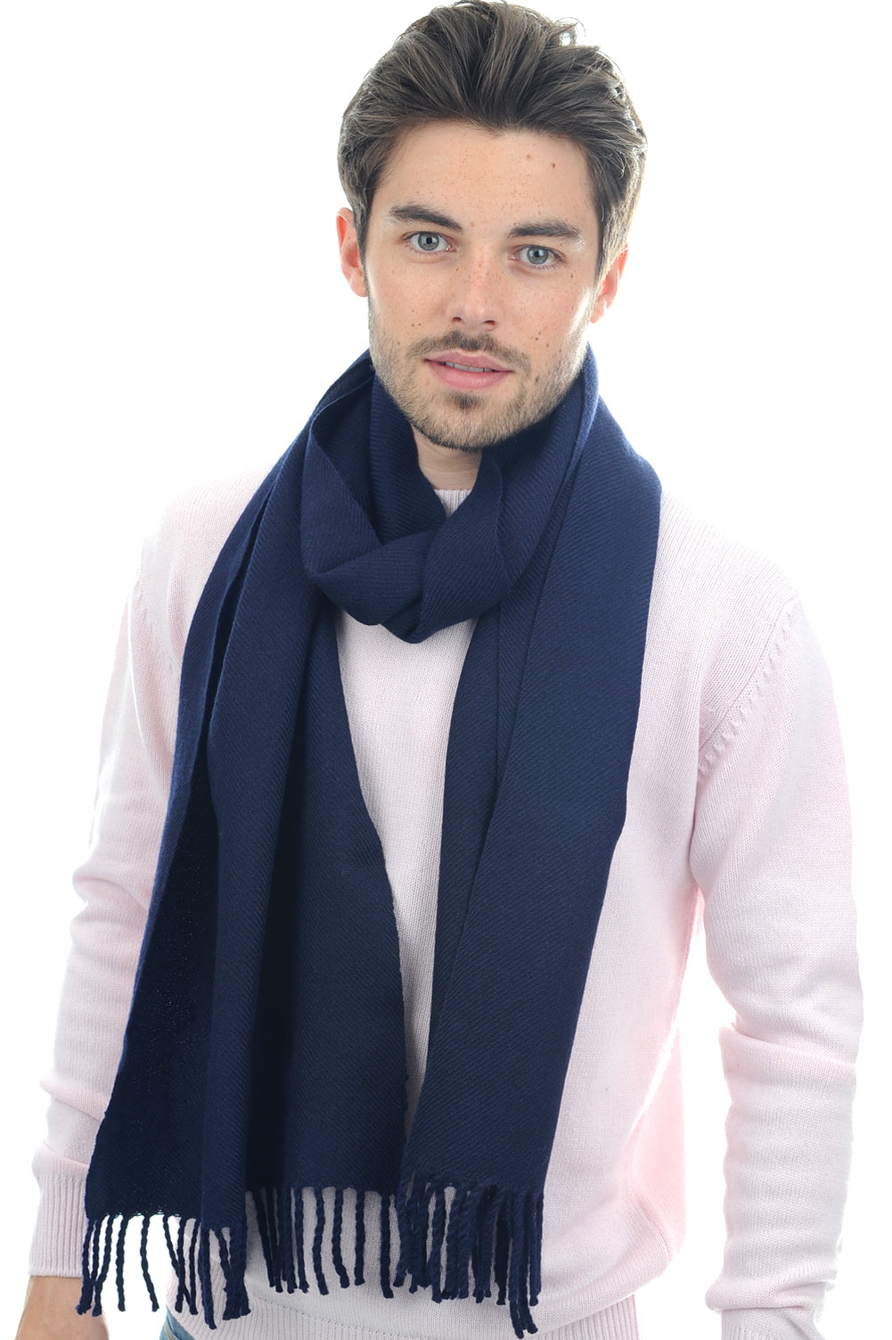 Zak200-Alpaga in mixed baby alpaca - navy blue - Mahogany