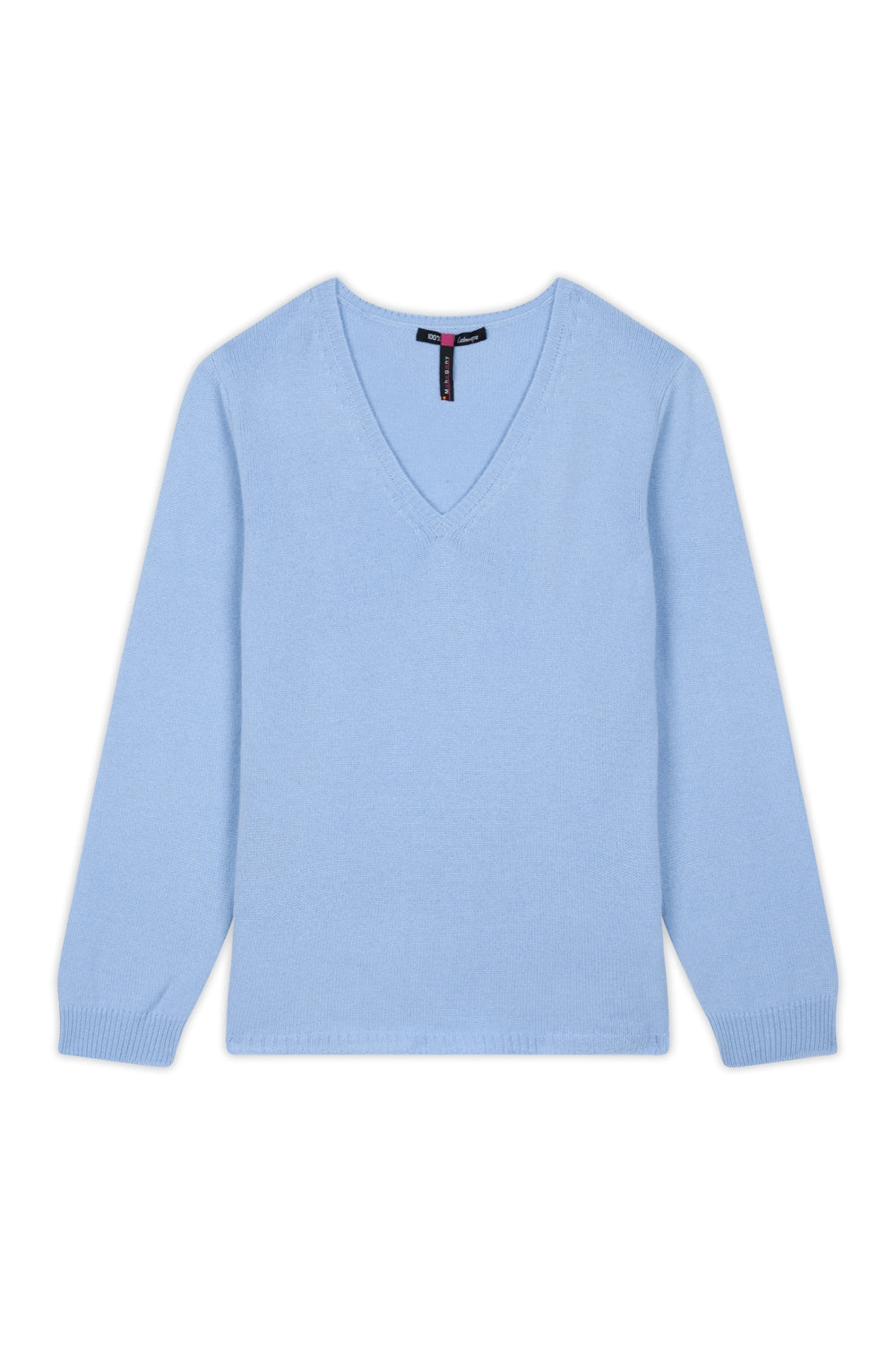 Erine 4F women's cashmere jumper - sky blue - Mahogany