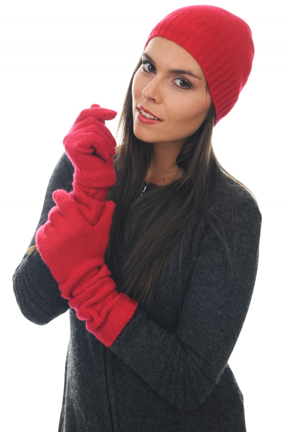 Tadam women's cashmere jumper - velvet red - Mahogany