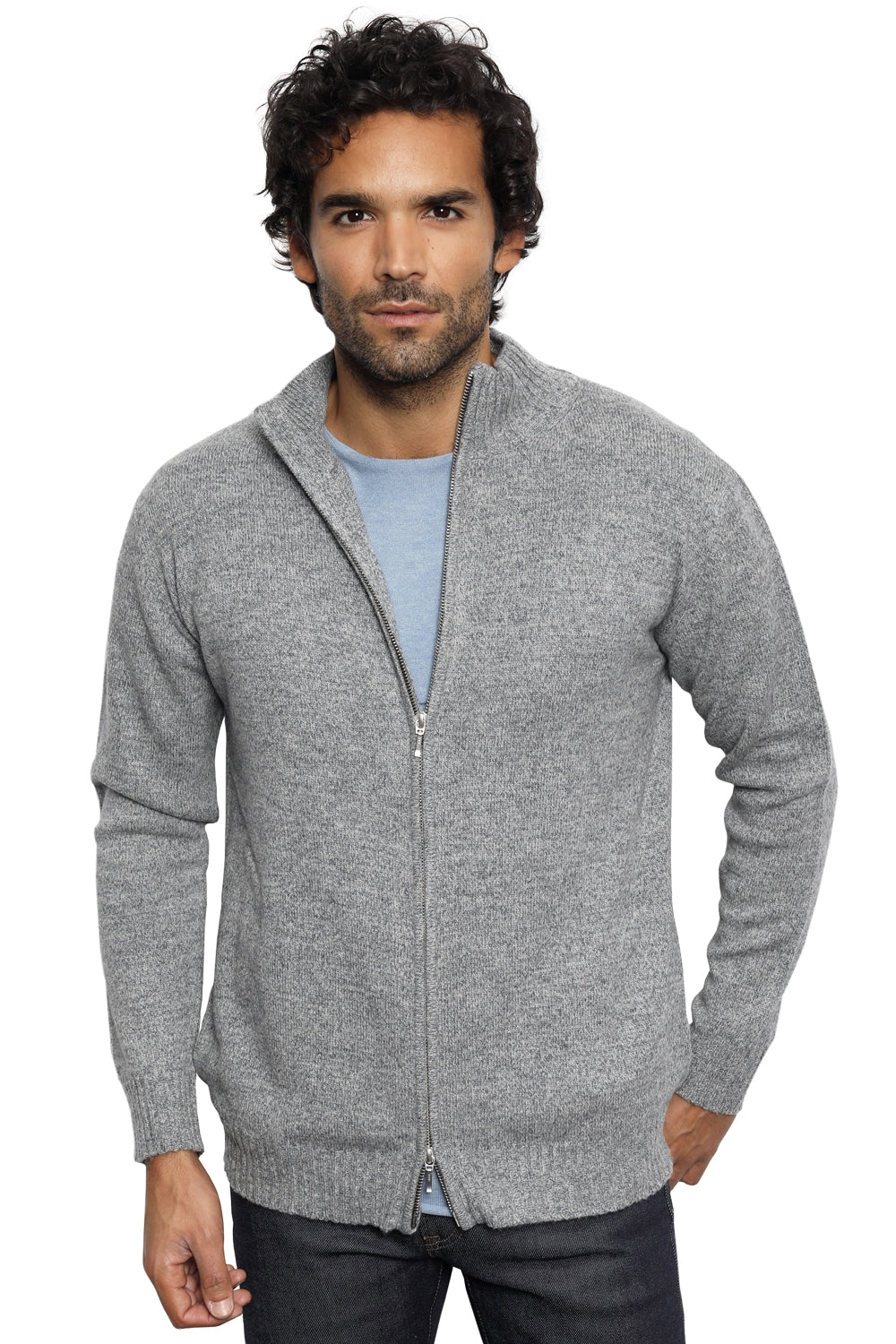 Clyde camel men's jumper - stone - Mahogany