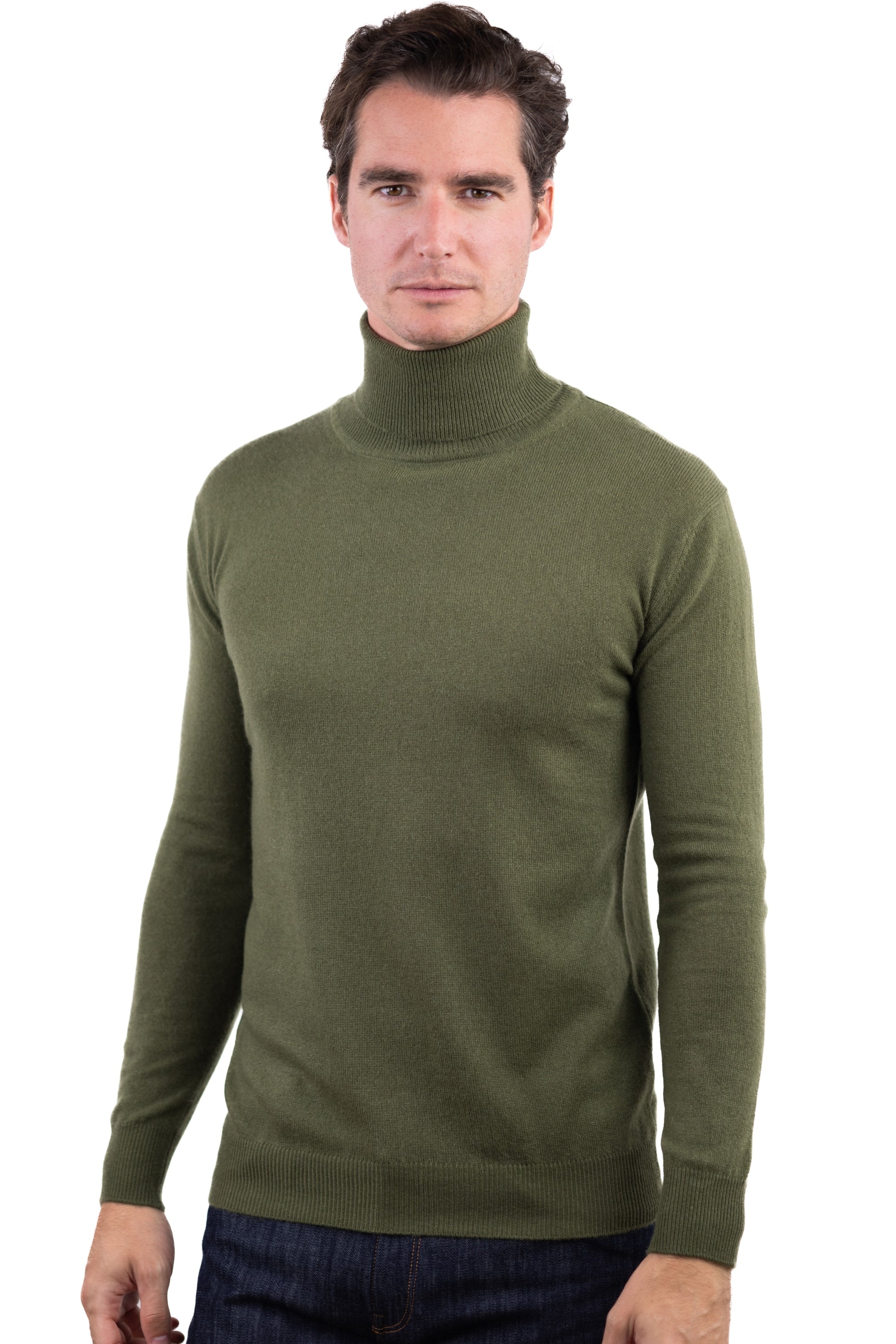 Preston men's cashmere - khaki - Mahogany