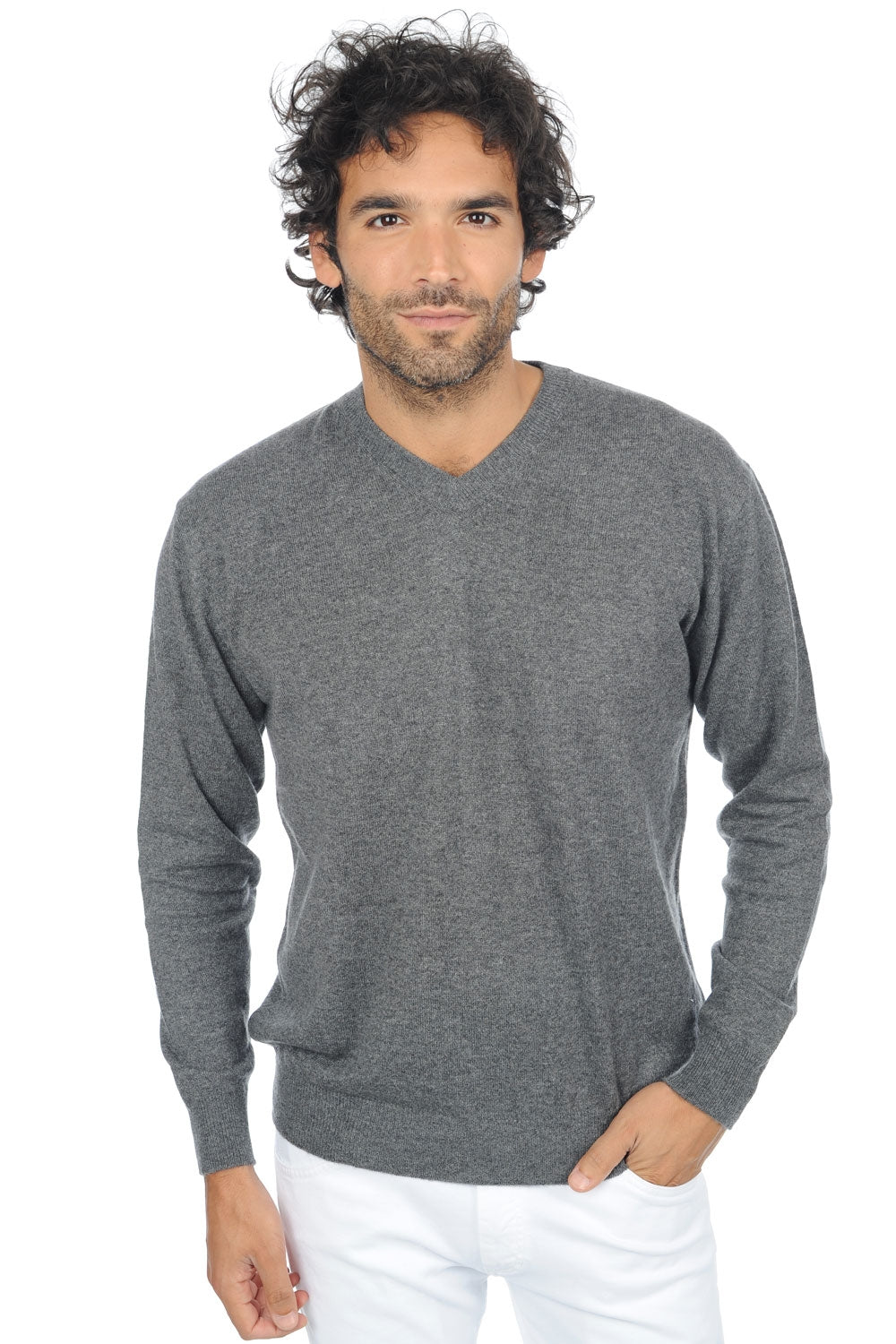 Gaspard Premium in cashmere for men - premium graphite - Mahogany