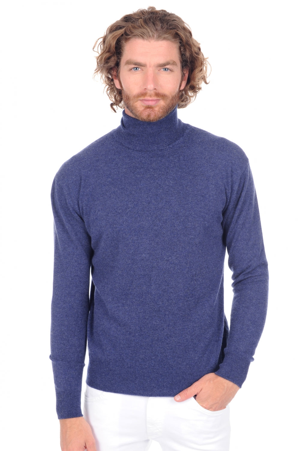 Edgar men's cashmere - indigo - Mahogany