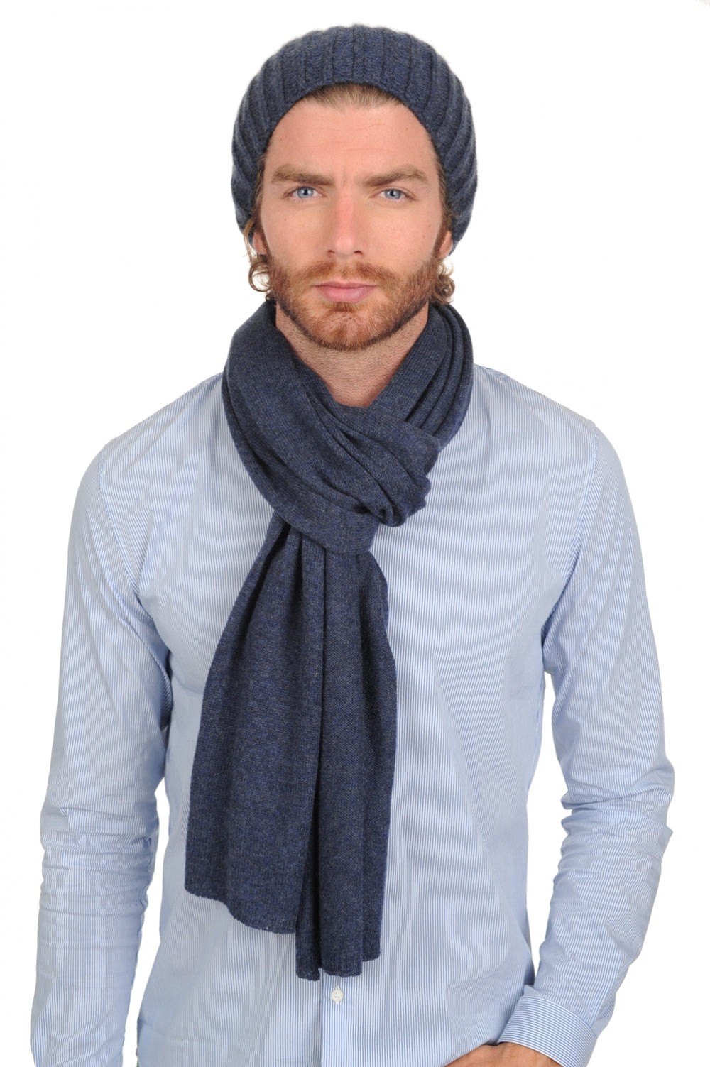 Youpie unisex cashmere - indigo - Mahogany