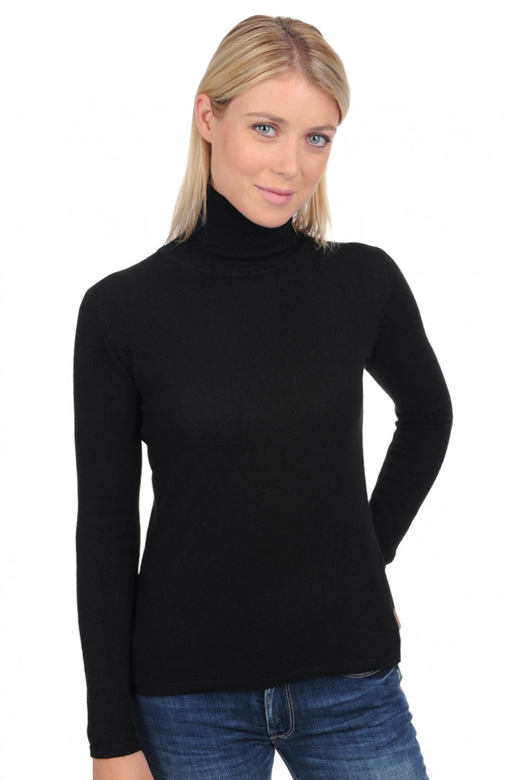 Cashmere jumper, 100% Cashmere, women, turtleneck collar, fitted cut, long sleeves, regular / 2 and 4 ply, regular knit, Mahogany