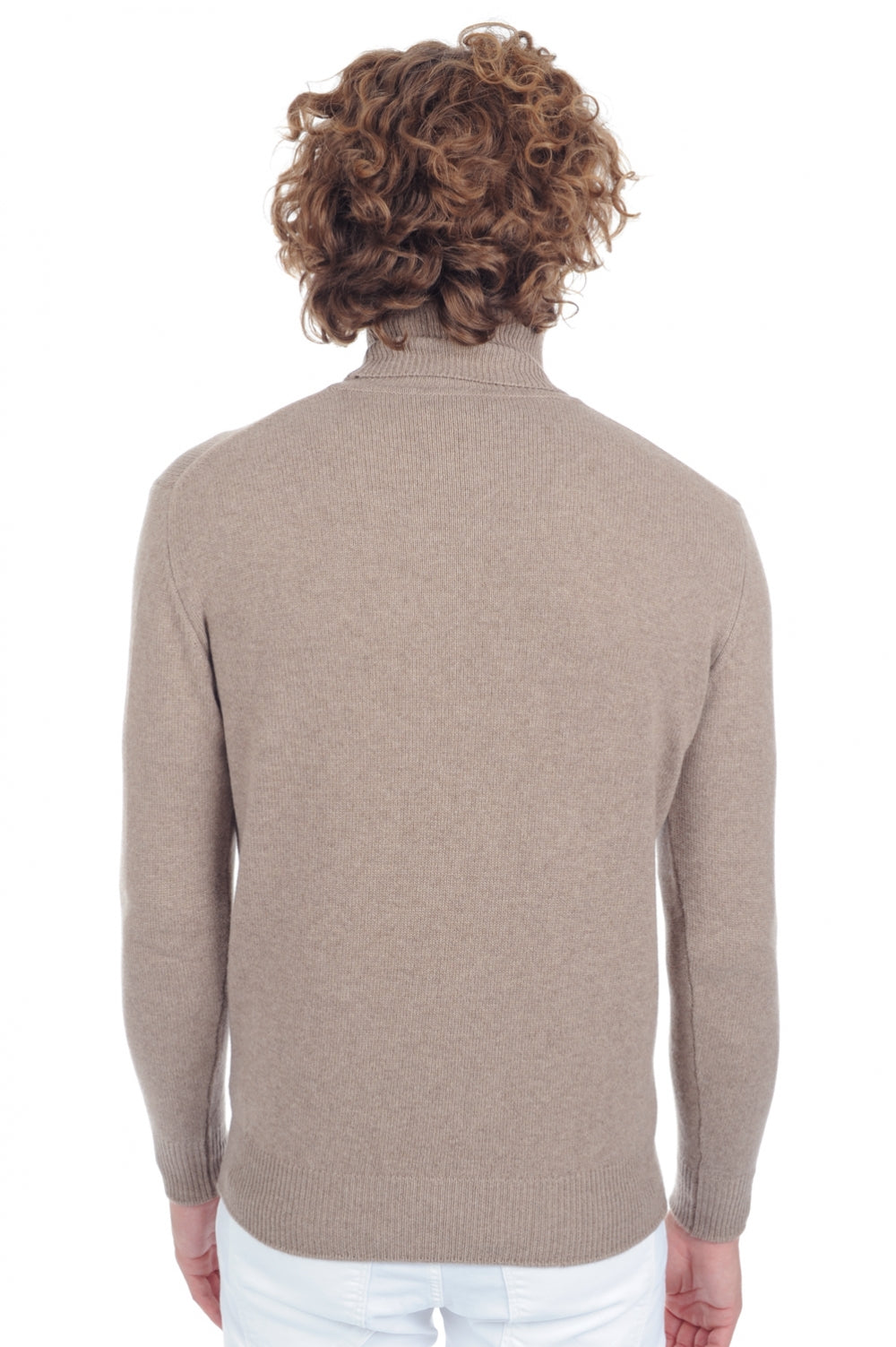 Edgar 4F Premium en cachemire homme - Vue 3 - dolma natural - Mahogany
