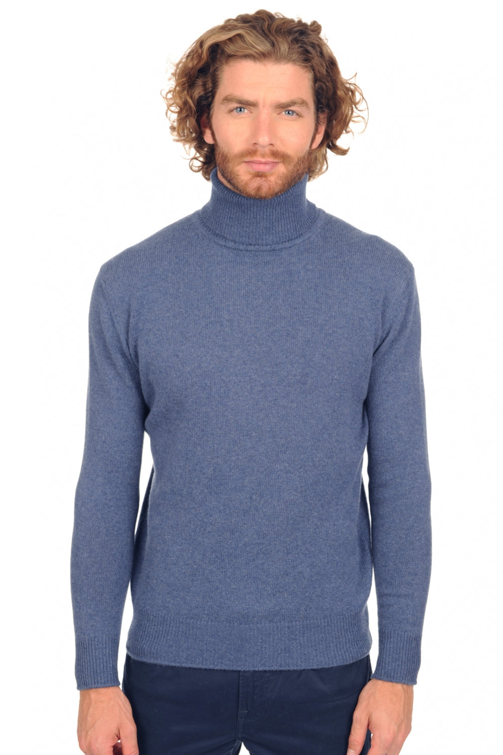 Edgar 4F Premium men's cashmere jumper - premium rockpool - Mahogany