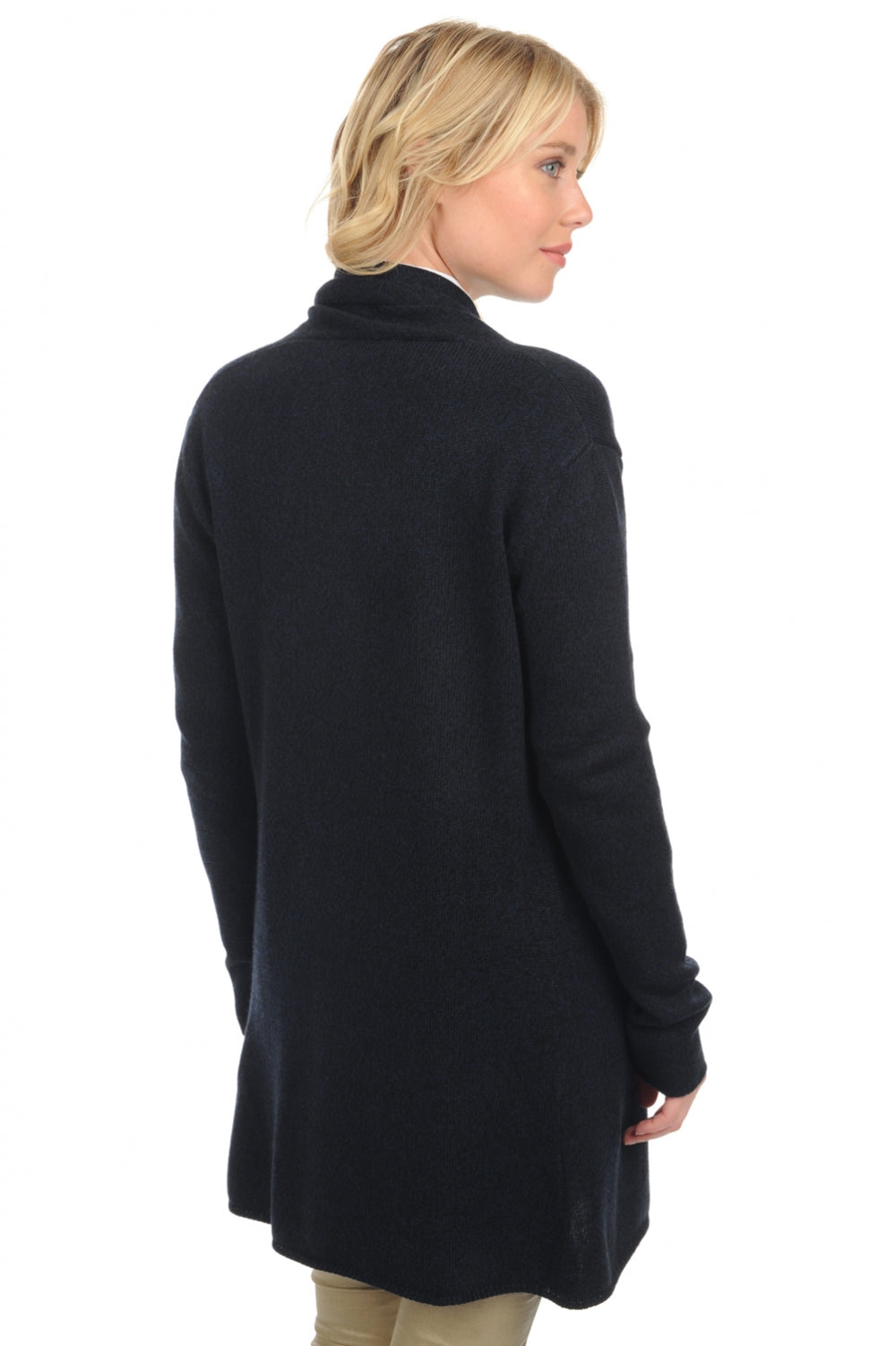 Fauve en cachemire femme - Vue 3 - Bleu noir - Mahogany