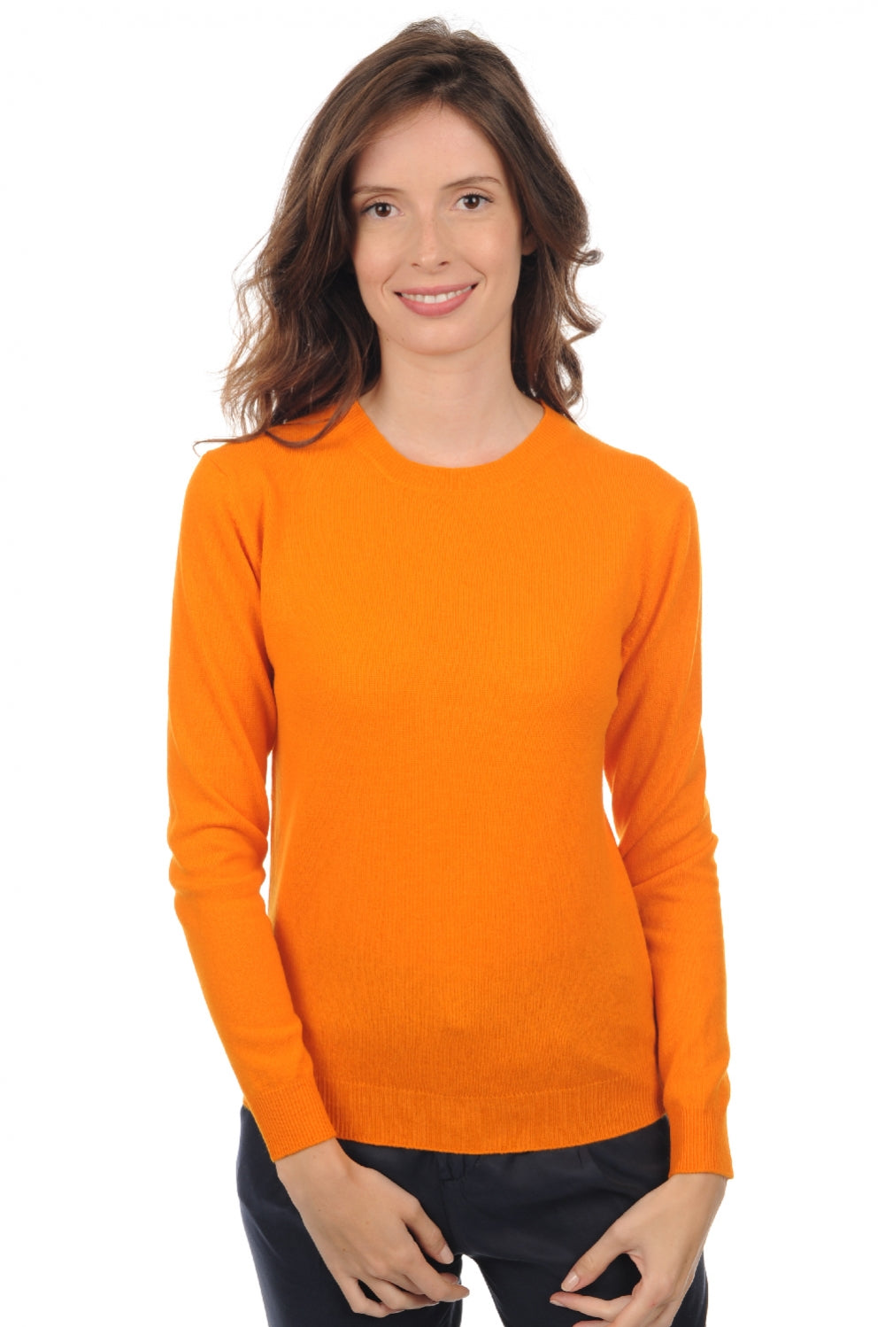 Thalia women's cashmere - orange - Mahogany