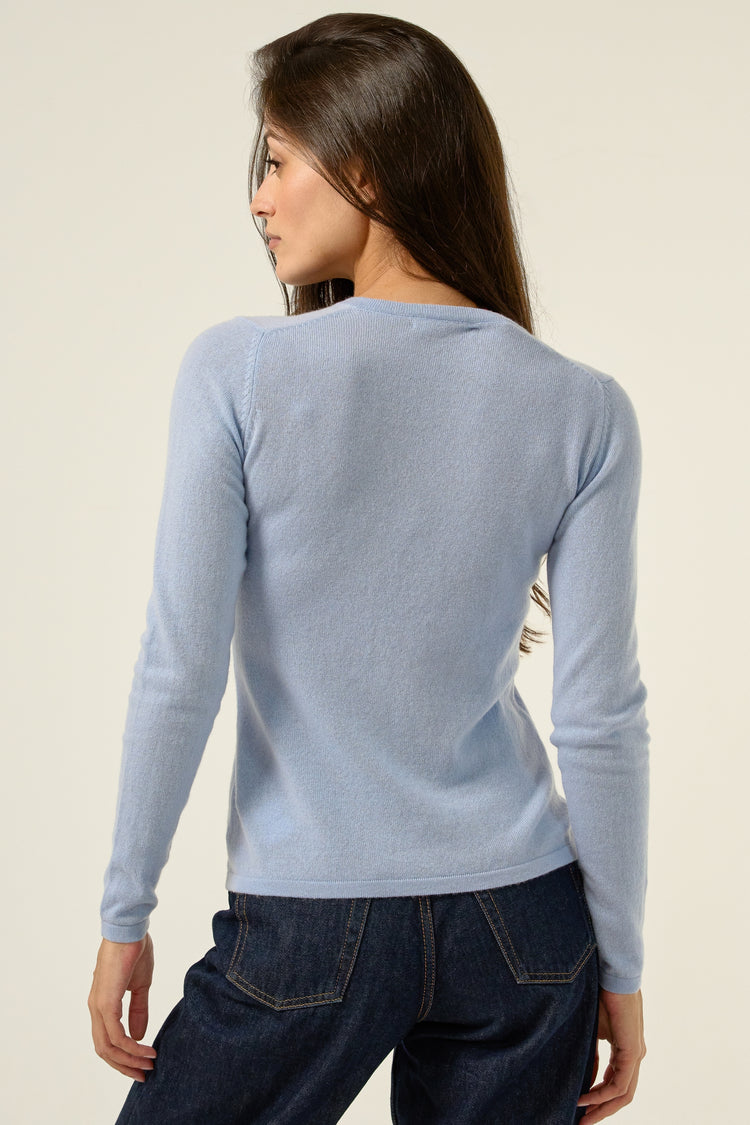 Emma women's cashmere - View 3 - ciel - Mahogany