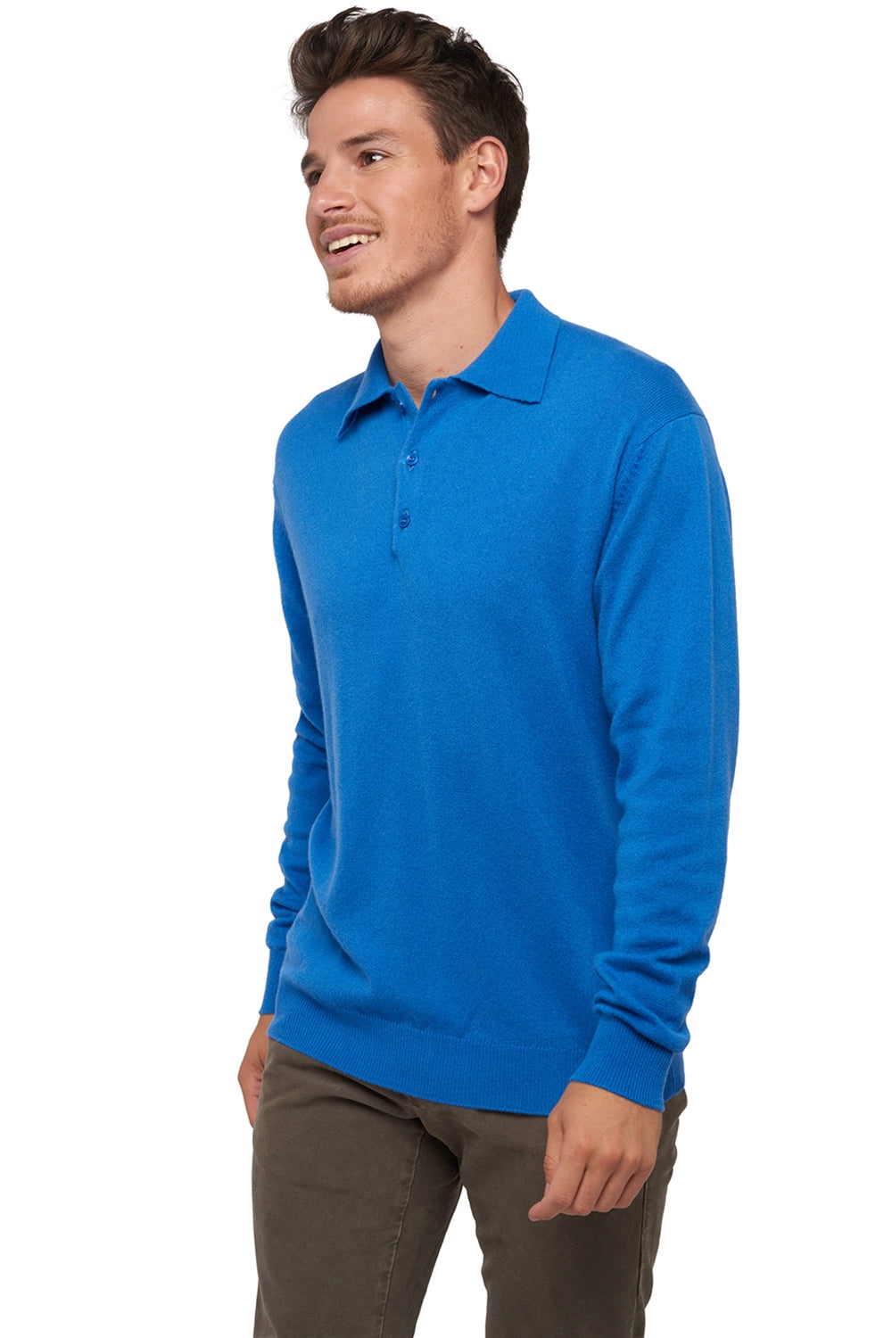 Alexandre in cashmere for men - tetbury blue - Mahogany