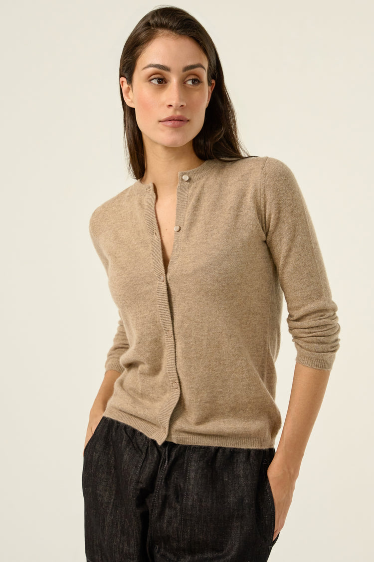 Chloe in cashmere for women - natural brown - Mahogany