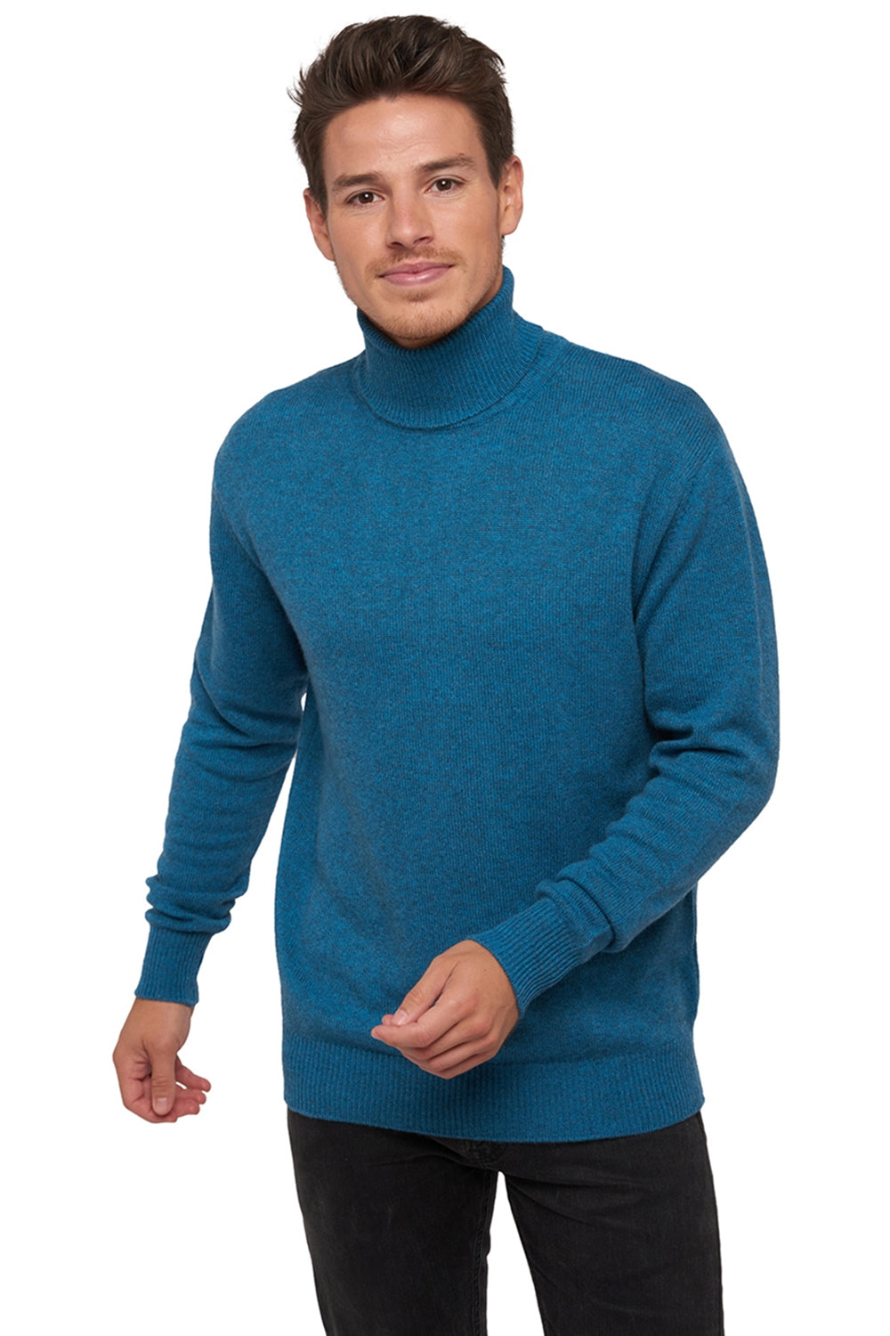 Edgar 4F in cashmere for men - manor blue - Mahogany