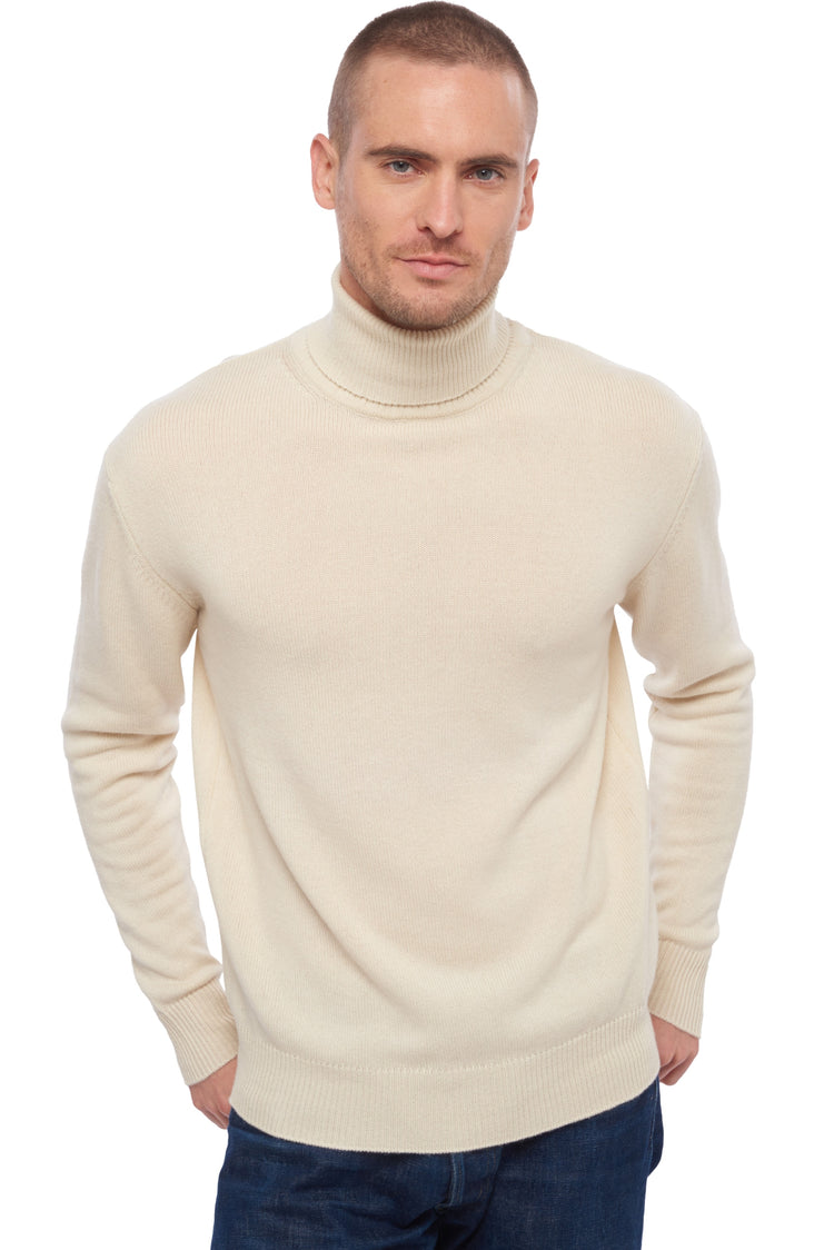Edgar 4F in cashmere for men - natural ecru - Mahogany