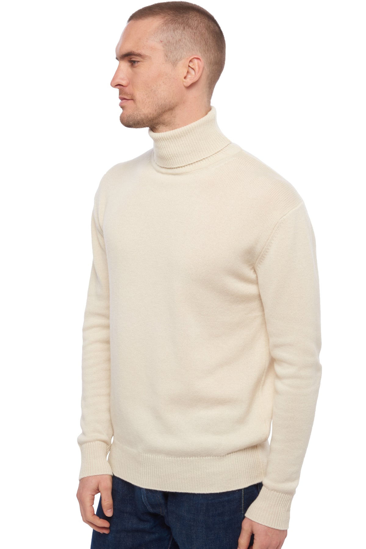 Edgar 4F en cachemire homme - Vue 1 - natural écru - Mahogany