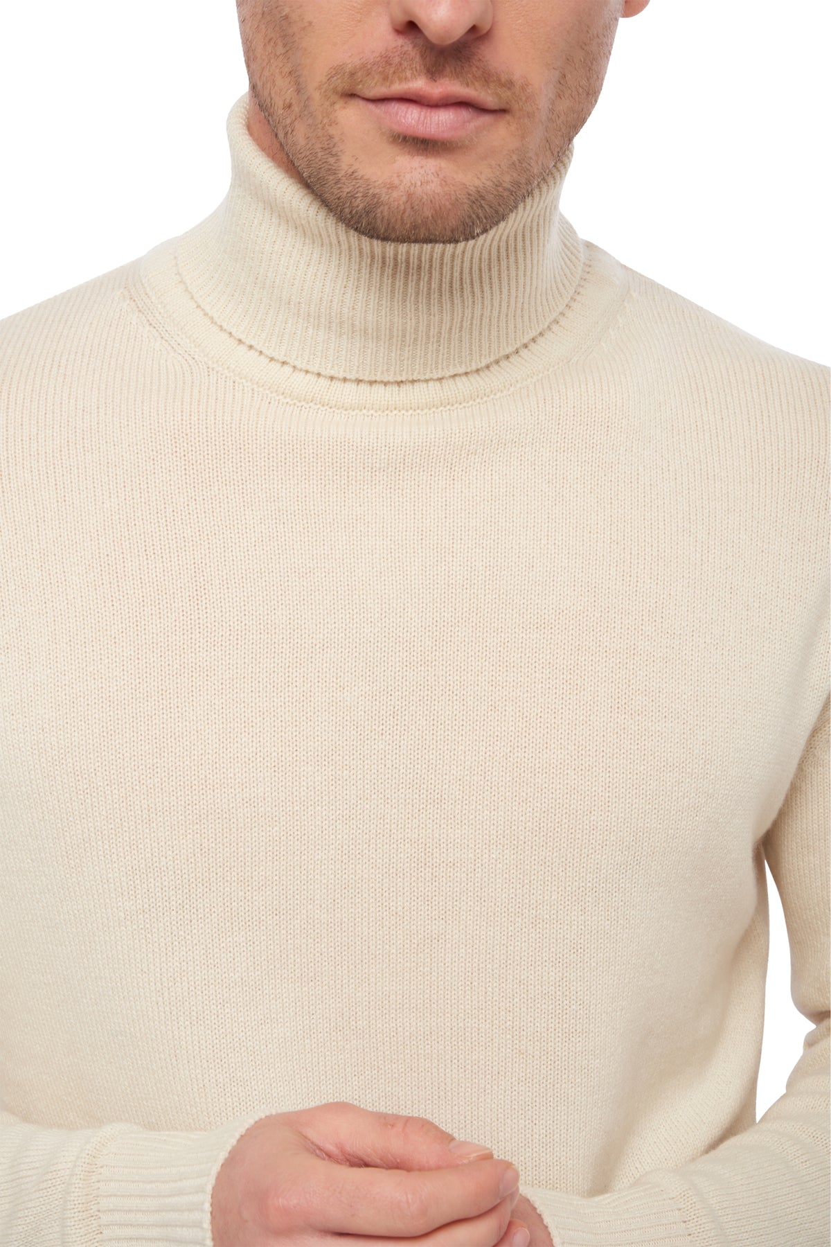 Edgar 4F en cachemire homme - Vue 3 - natural écru - Mahogany