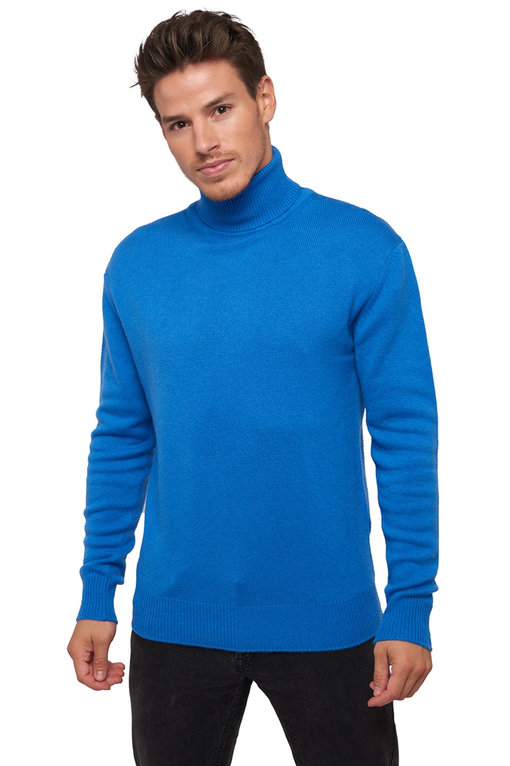 Edgar 4F in cashmere for men - tetbury blue - Mahogany