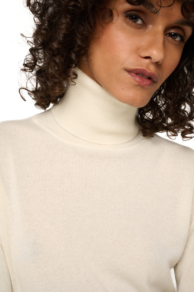 Jade in cashmere for women - View 2 - natural écru - Mahogany