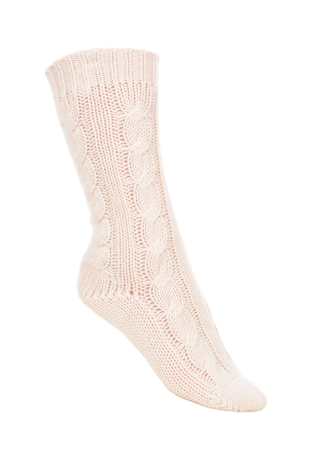 Pedibus cashmere unisex socks - natural écru - Mahogany