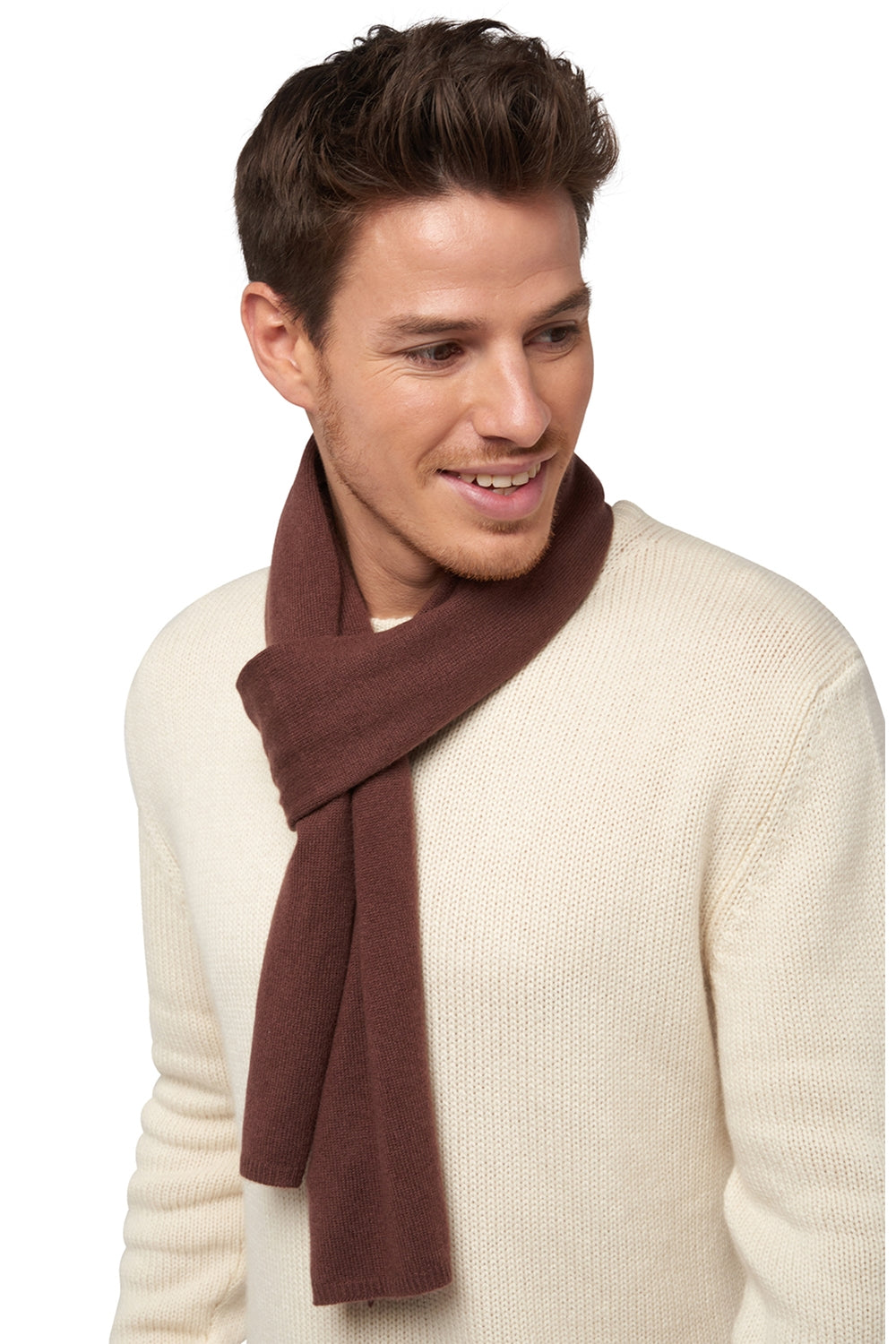 Ozone in mixed cashmere - chocobrown - Mahogany