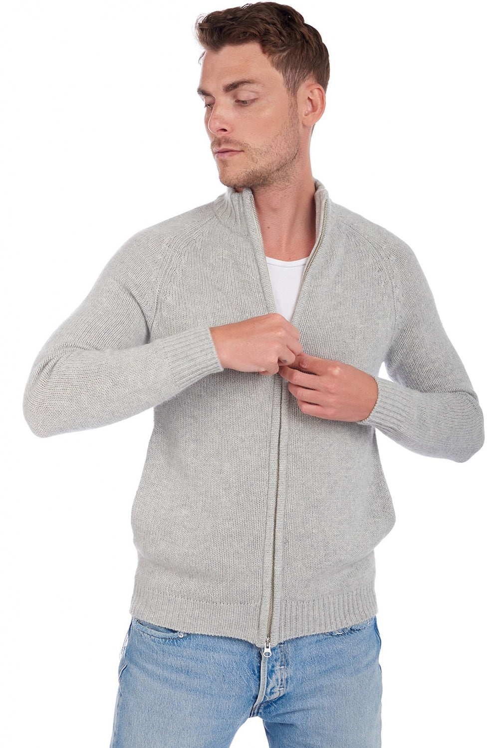 Argos men's cashmere - marl flannel - Mahogany