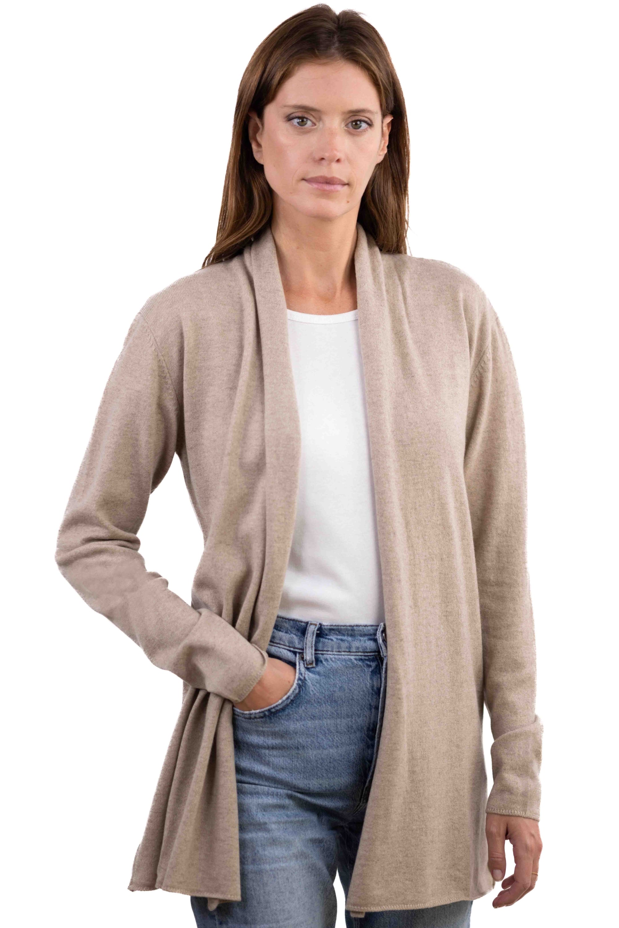 Pucci women's cashmere - natural stone - Mahogany