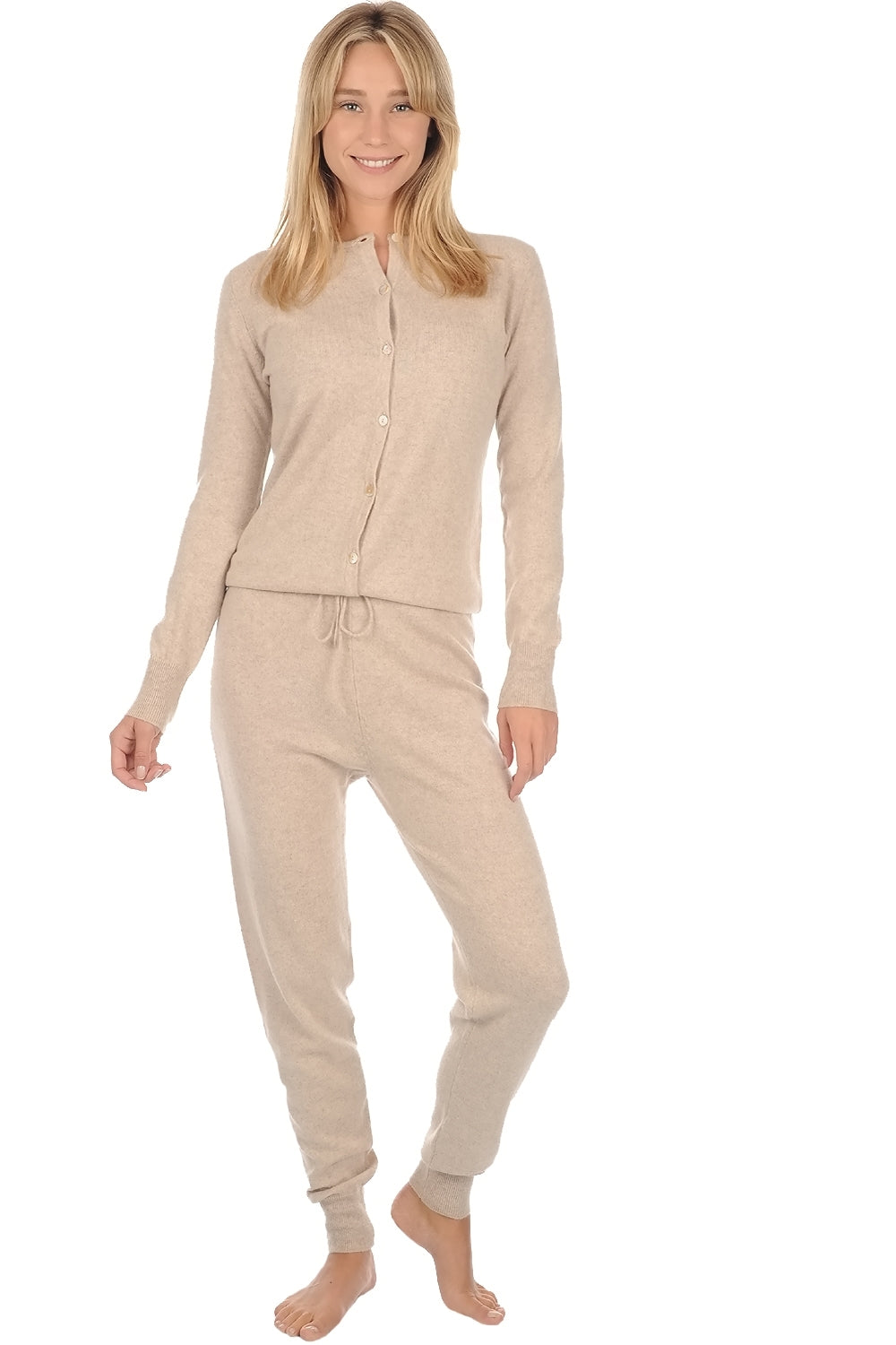 Women's cashmere Plume - natural beige - Mahogany