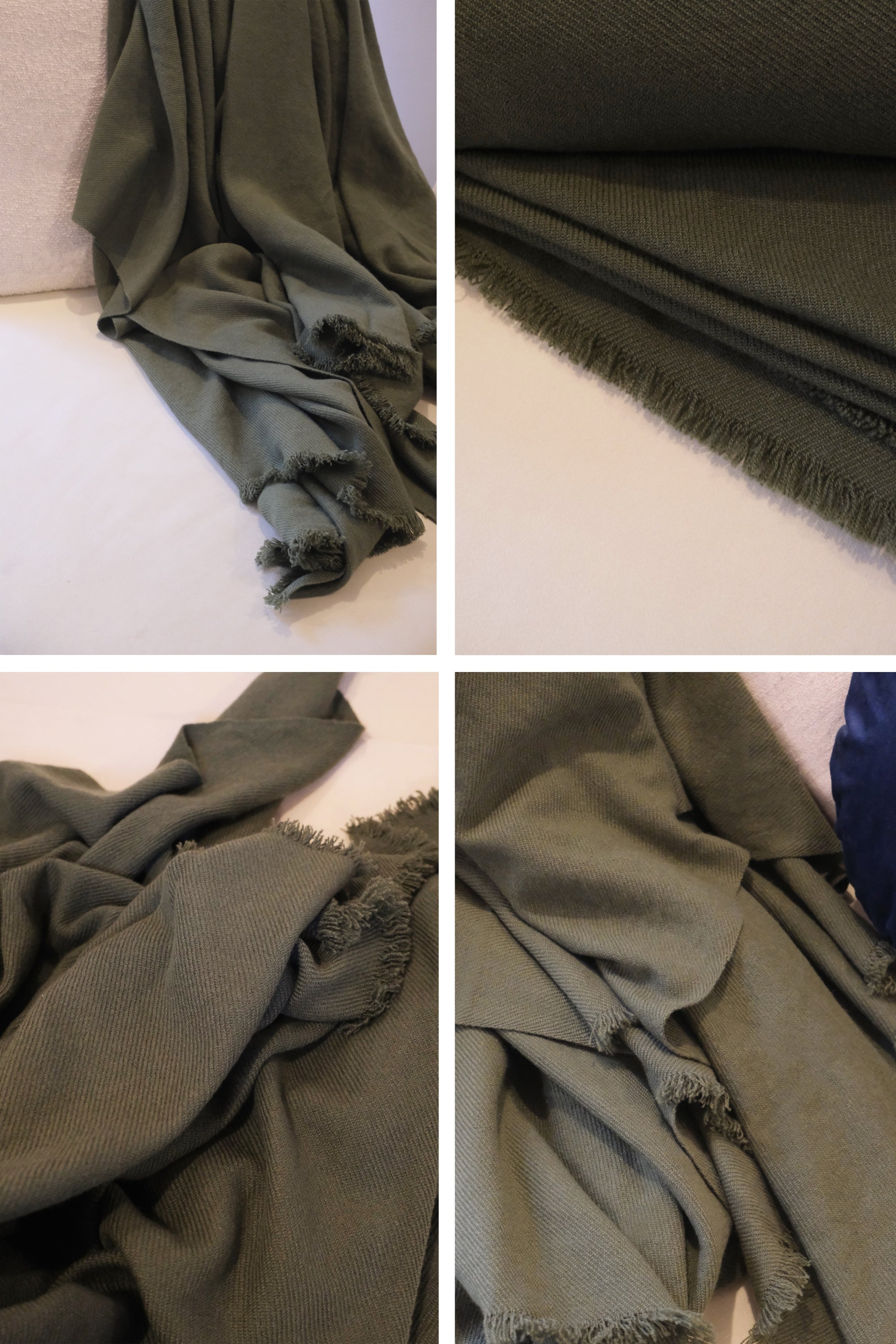 Toodoo Plain M in mixed cashmere - khaki - Mahogany