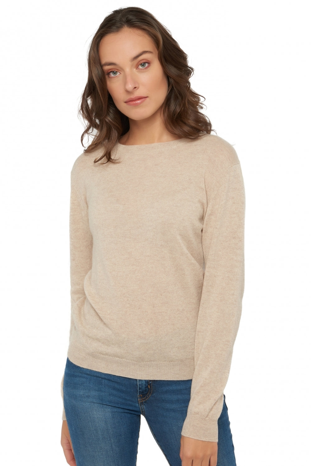 Raison women's cashmere - natural beige - Mahogany