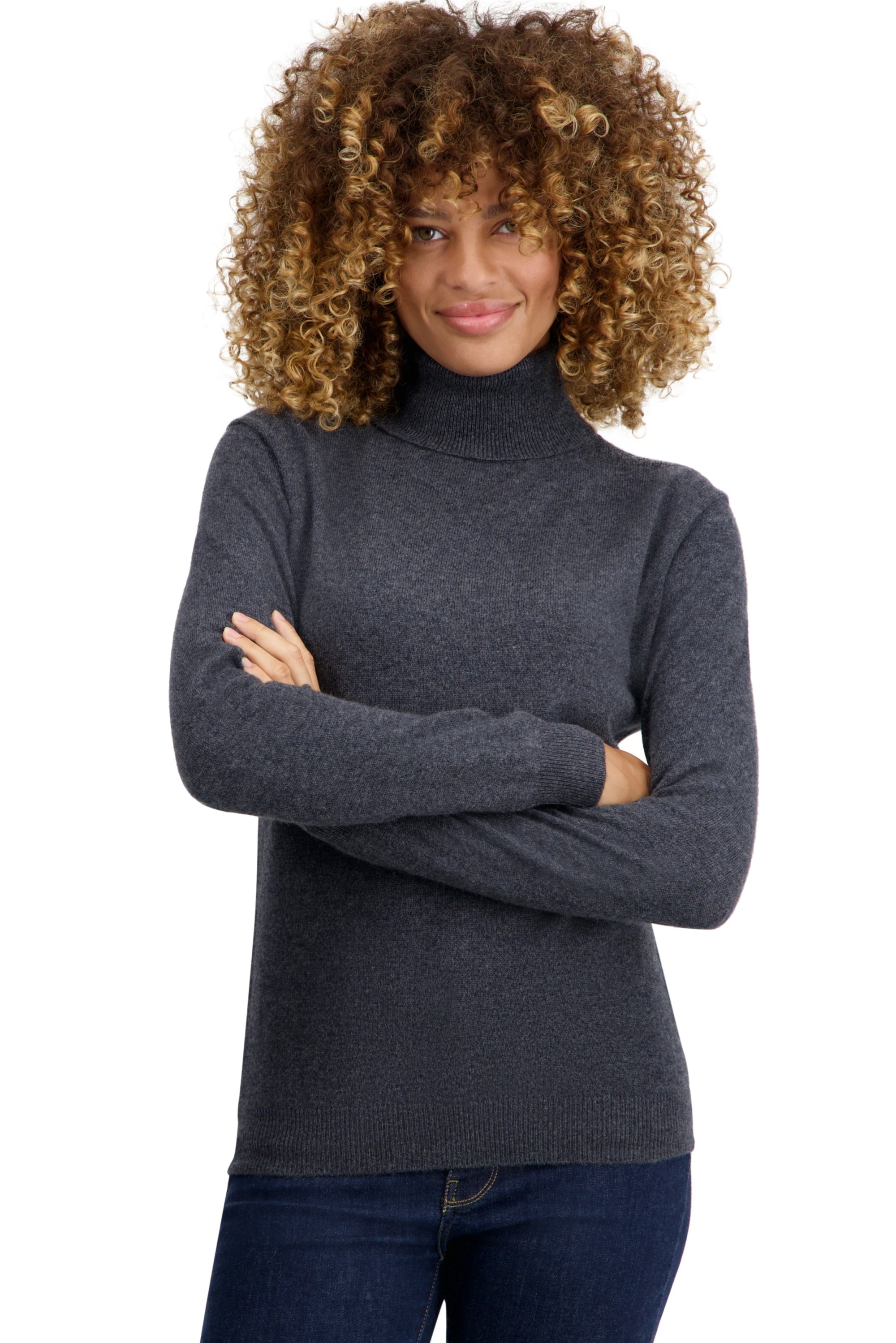 Tale women's cashmere jumper - dark grey - Mahogany