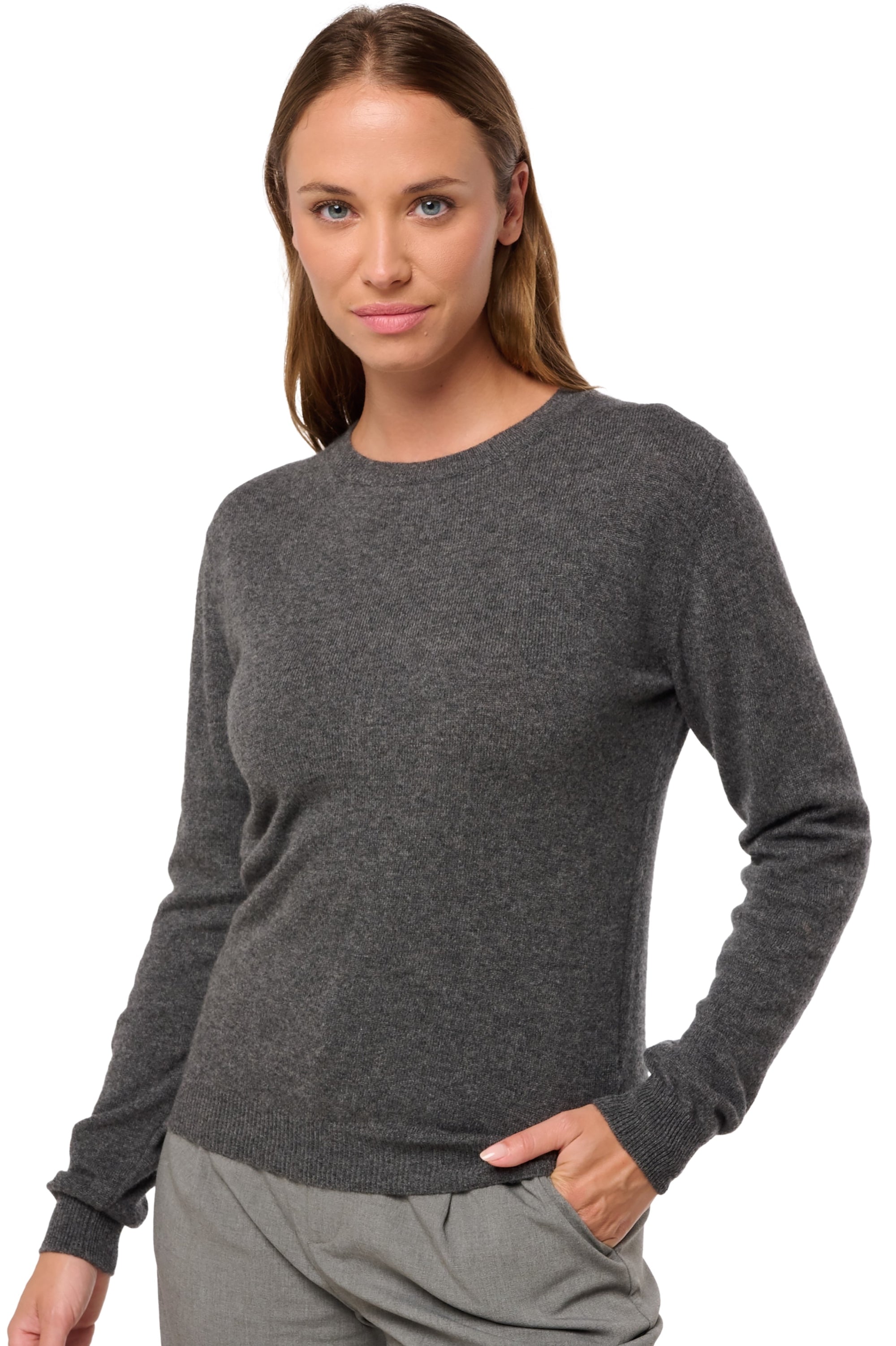 Thalia women's cashmere jumper - dark grey - Mahogany