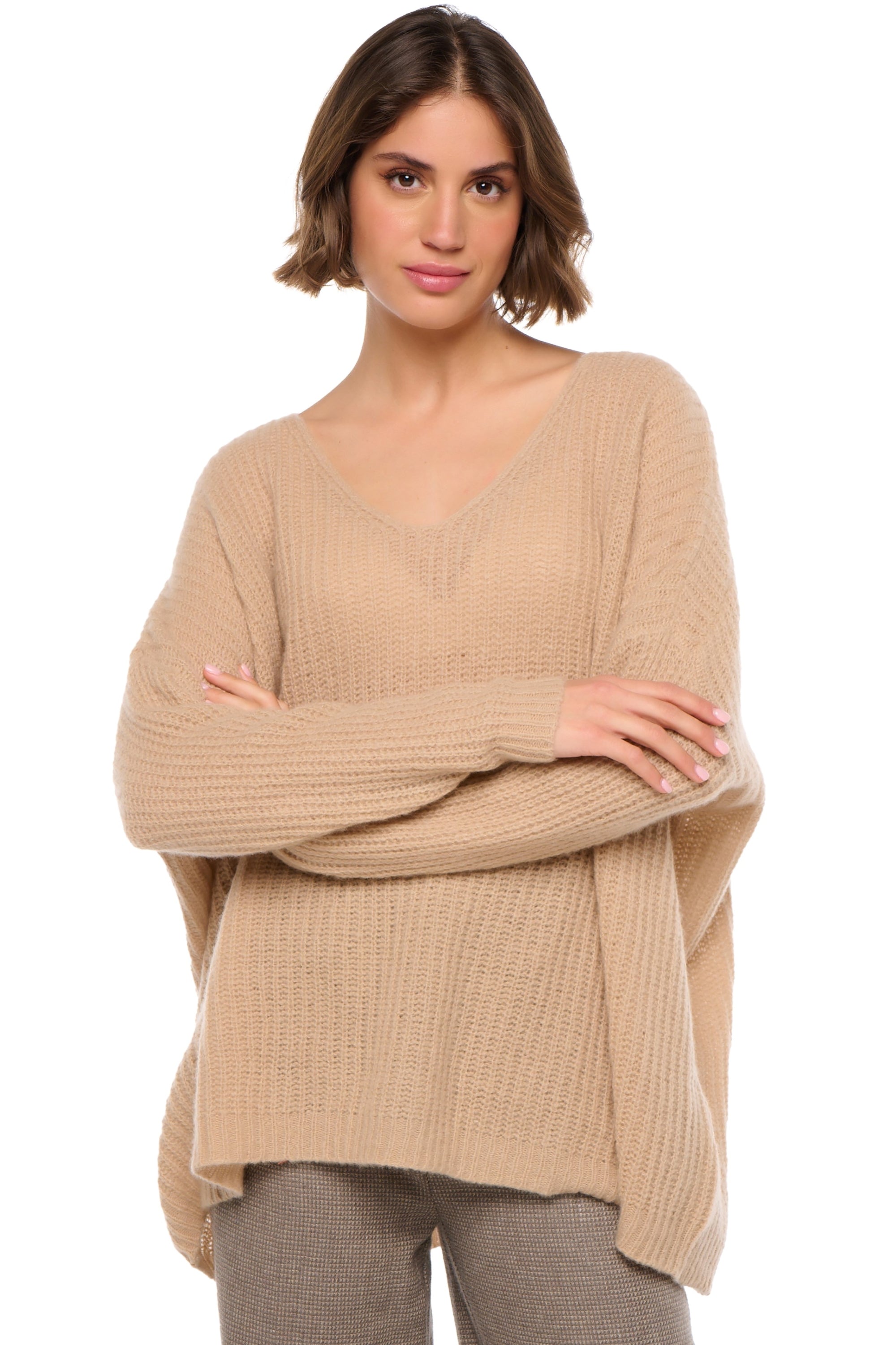 Daenerys women's cashmere - chanterelle - Mahogany