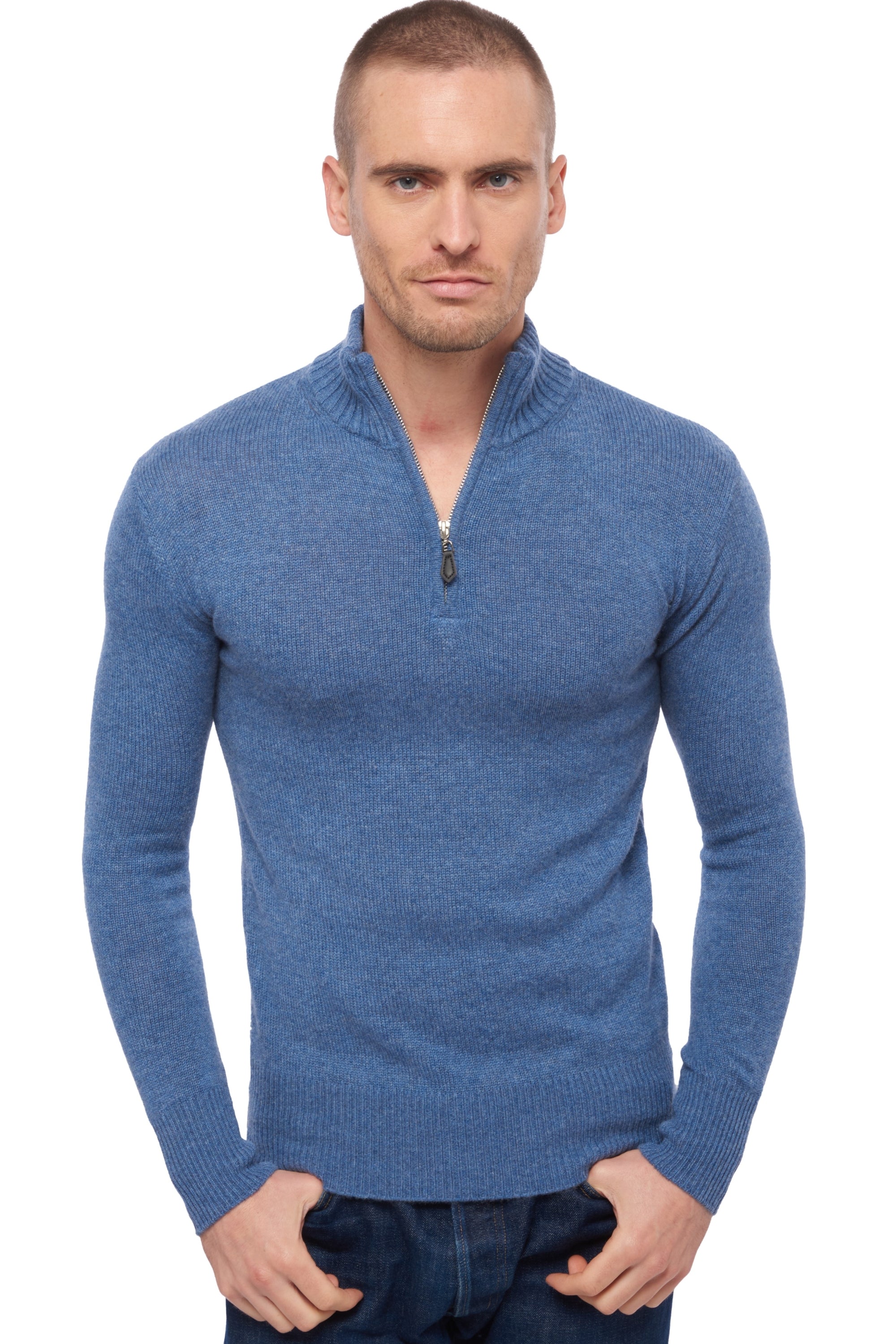 Donovan men's cashmere jumper - baltic - Mahogany