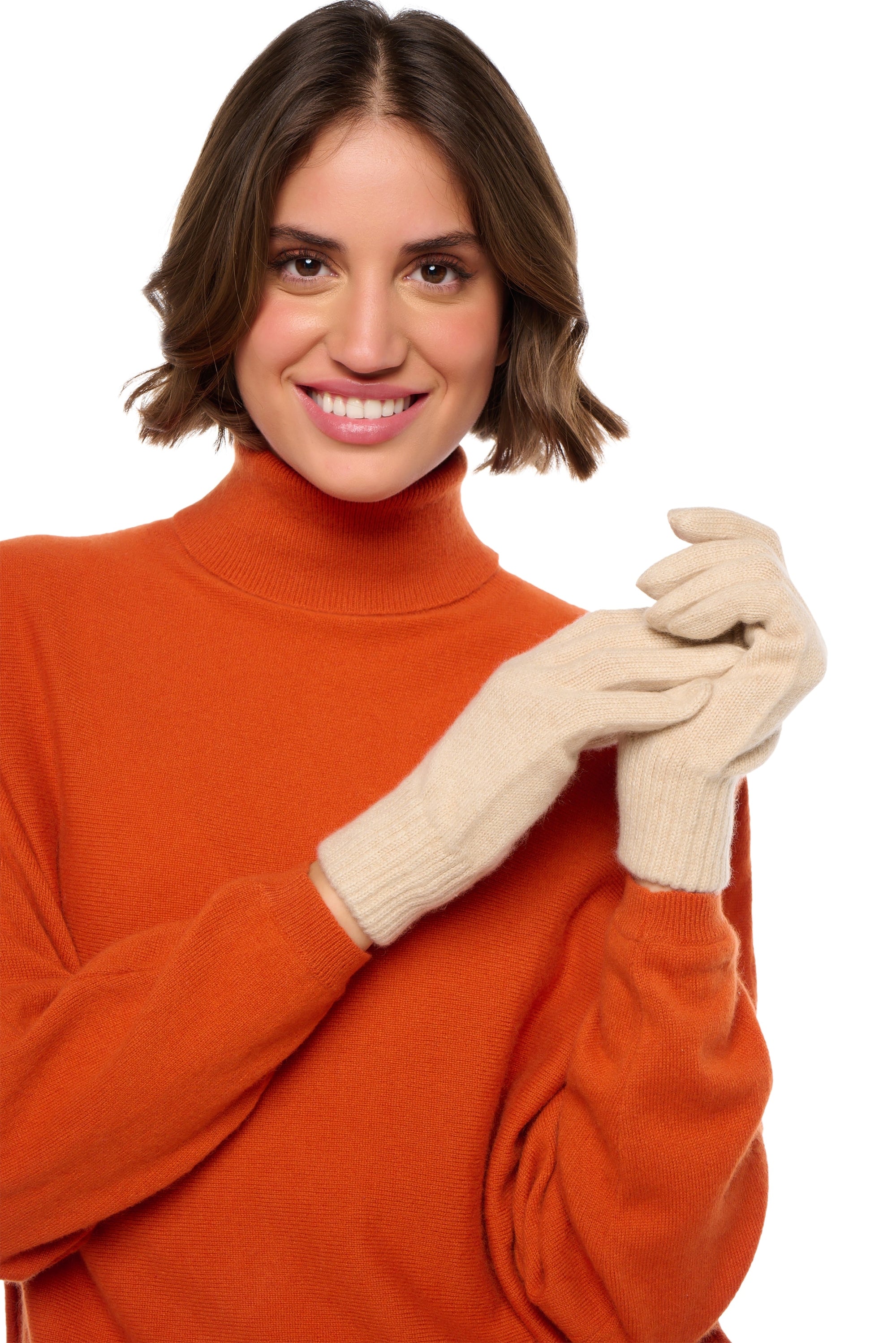 Manine cashmere women's jumper - natural beige - Mahogany