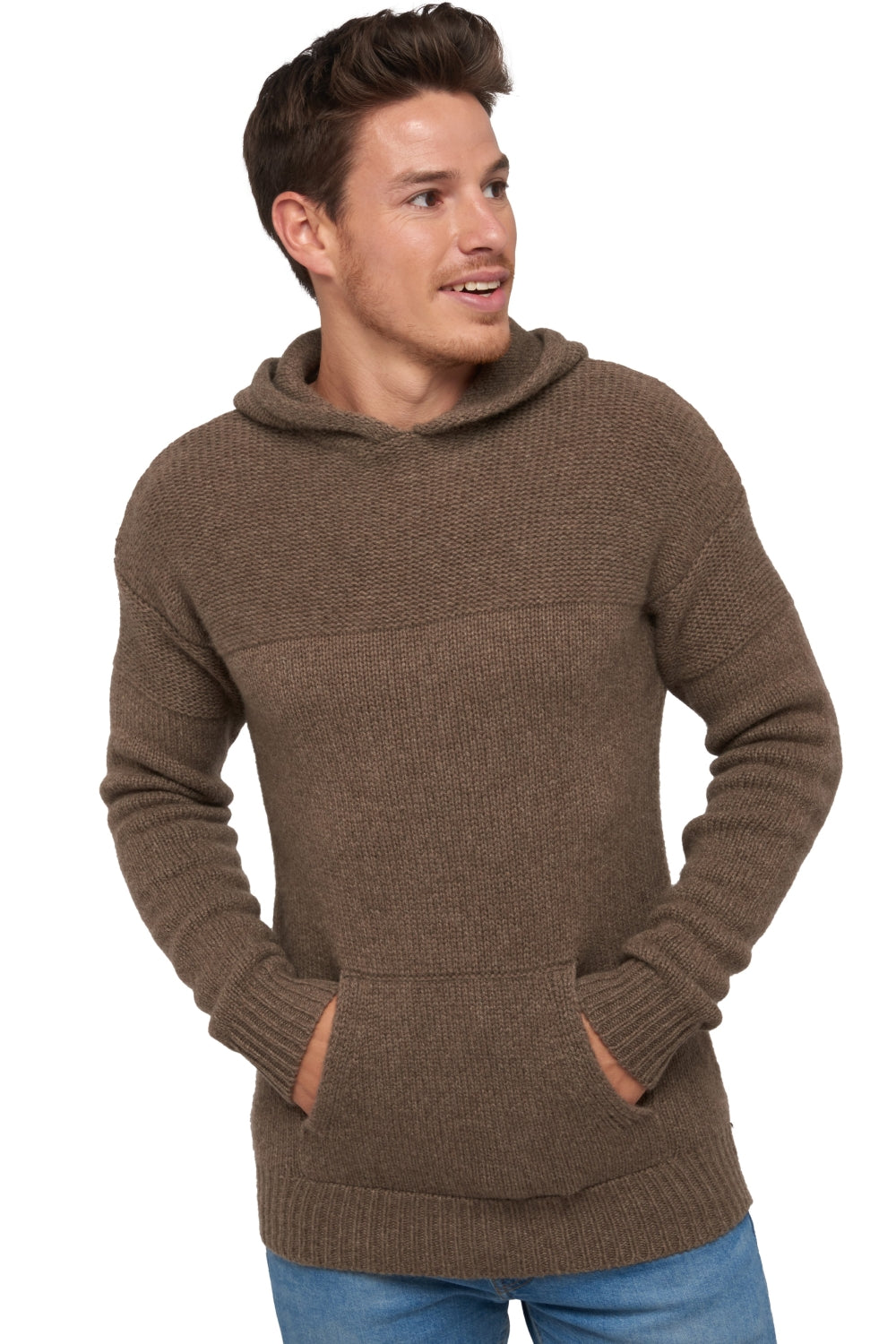 Wayne in yak for men - natural marmot - Mahogany