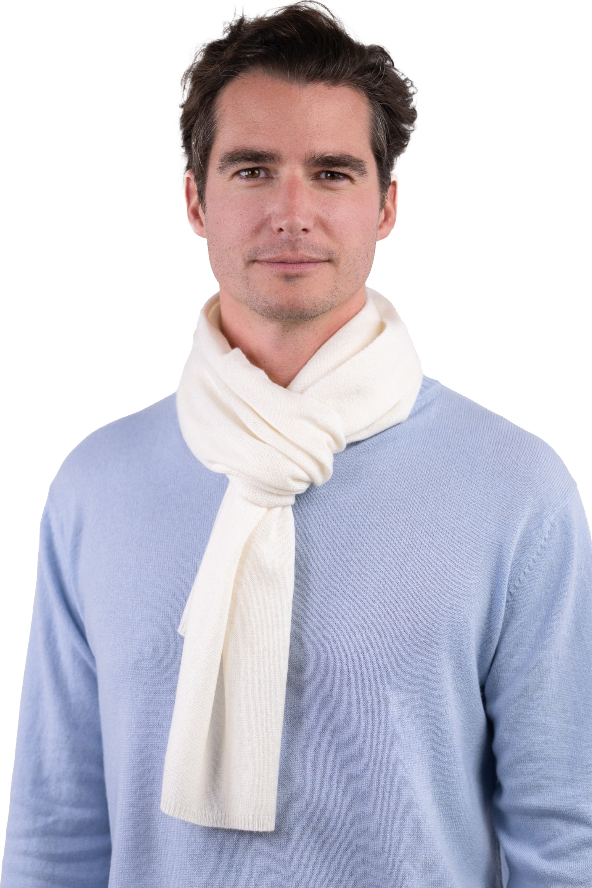 Ozone in mixed cashmere - off-white - Mahogany